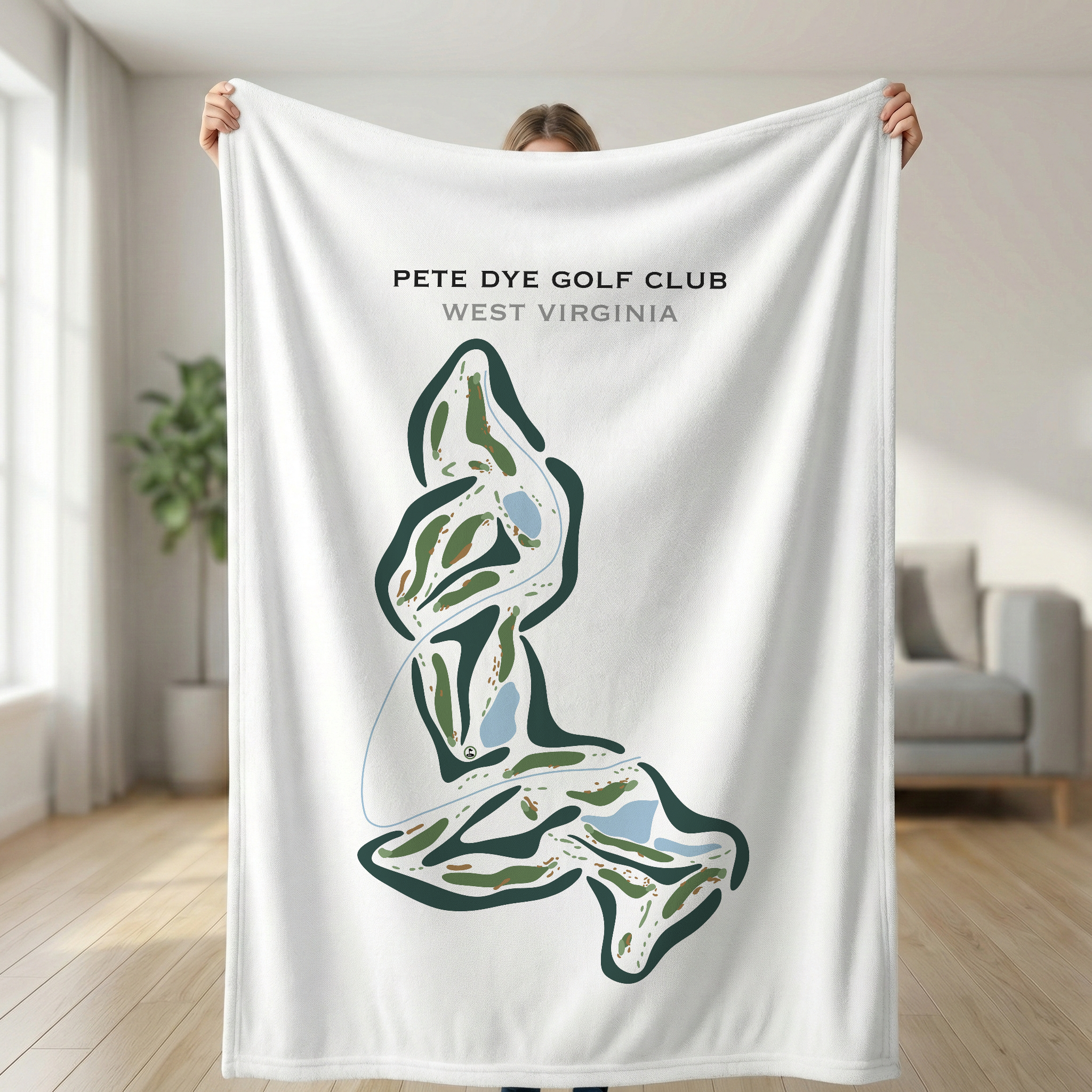 Pete Dye Golf Club, West Virginia - Printed Golf Courses