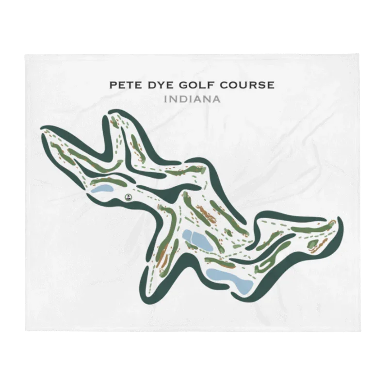 Pete Dye Golf Course, Indiana - Printed Golf Courses