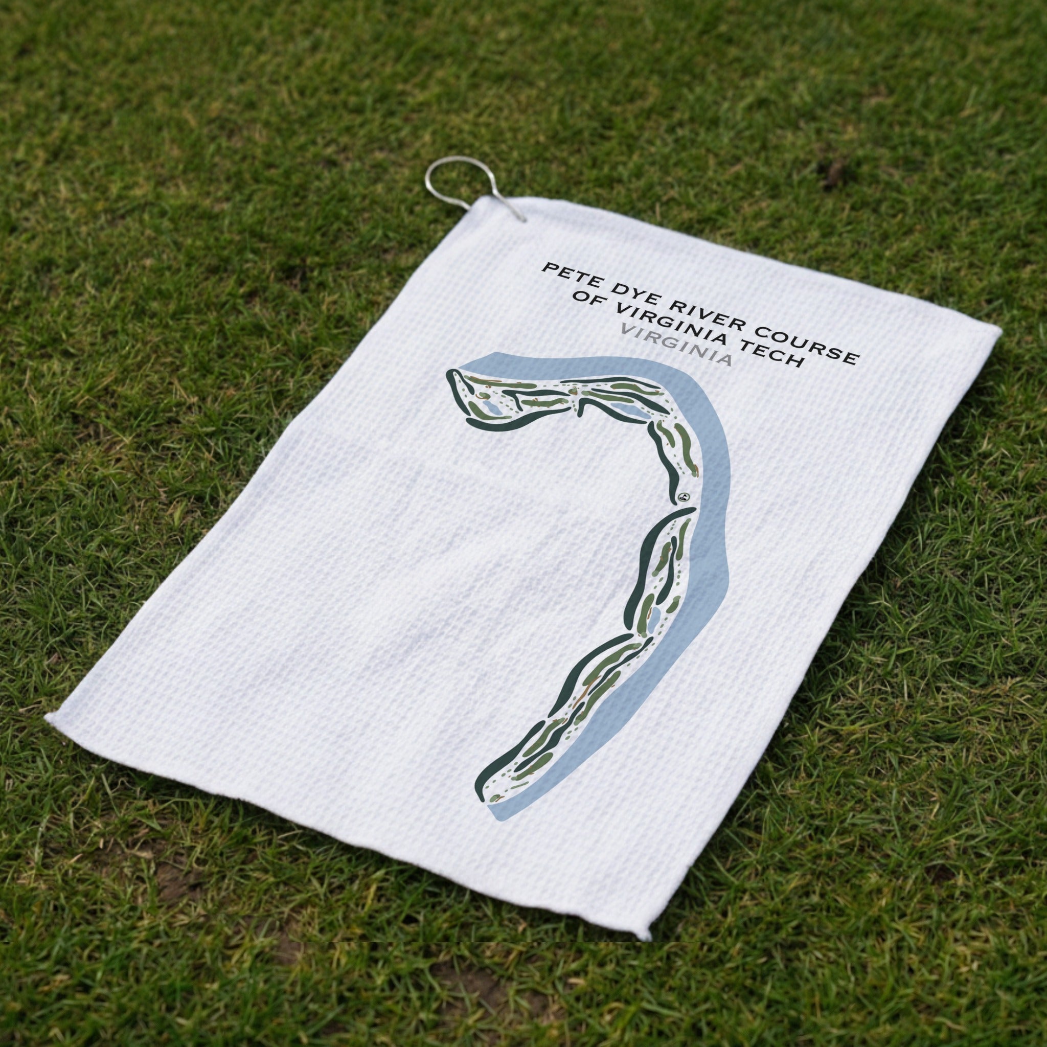 Pete Dye River Course of Virginia Tech, Virginia - Printed Golf Courses