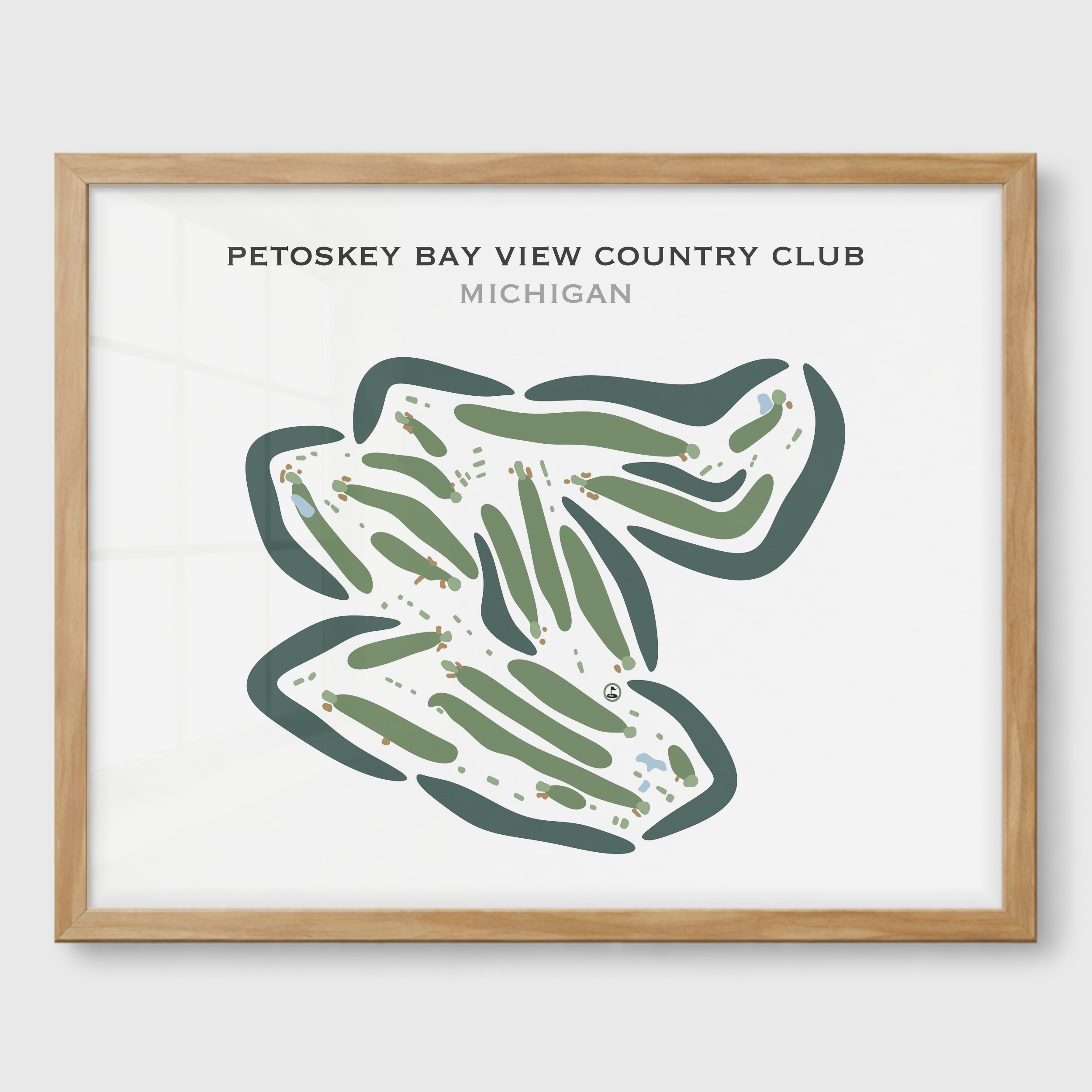 Petoskey Bay View Country Club, Michigan - Printed Golf Courses