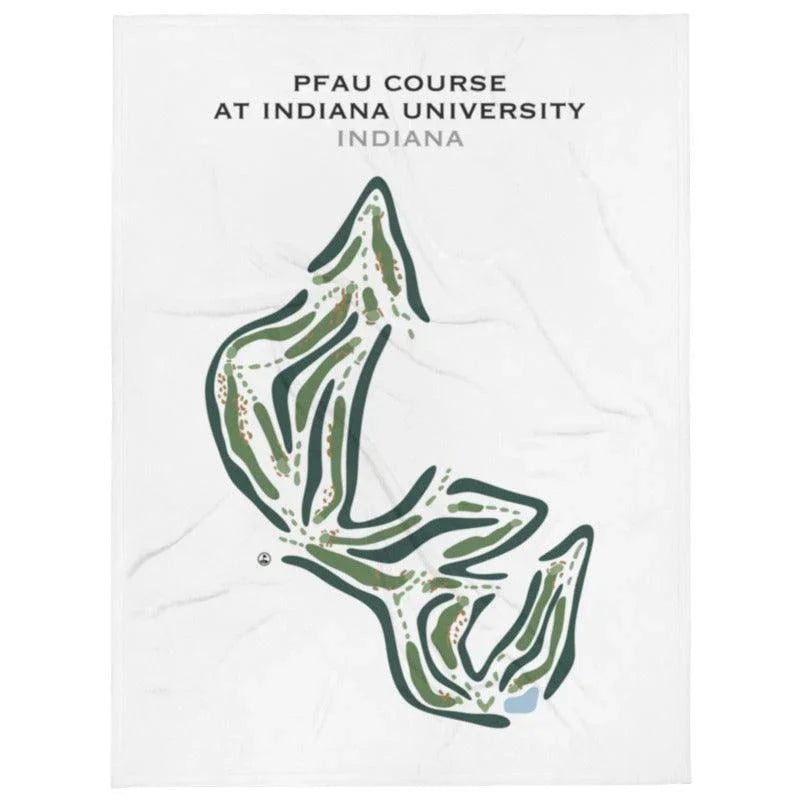 The Pfau Course At Indiana University, Indiana - Printed Golf Courses