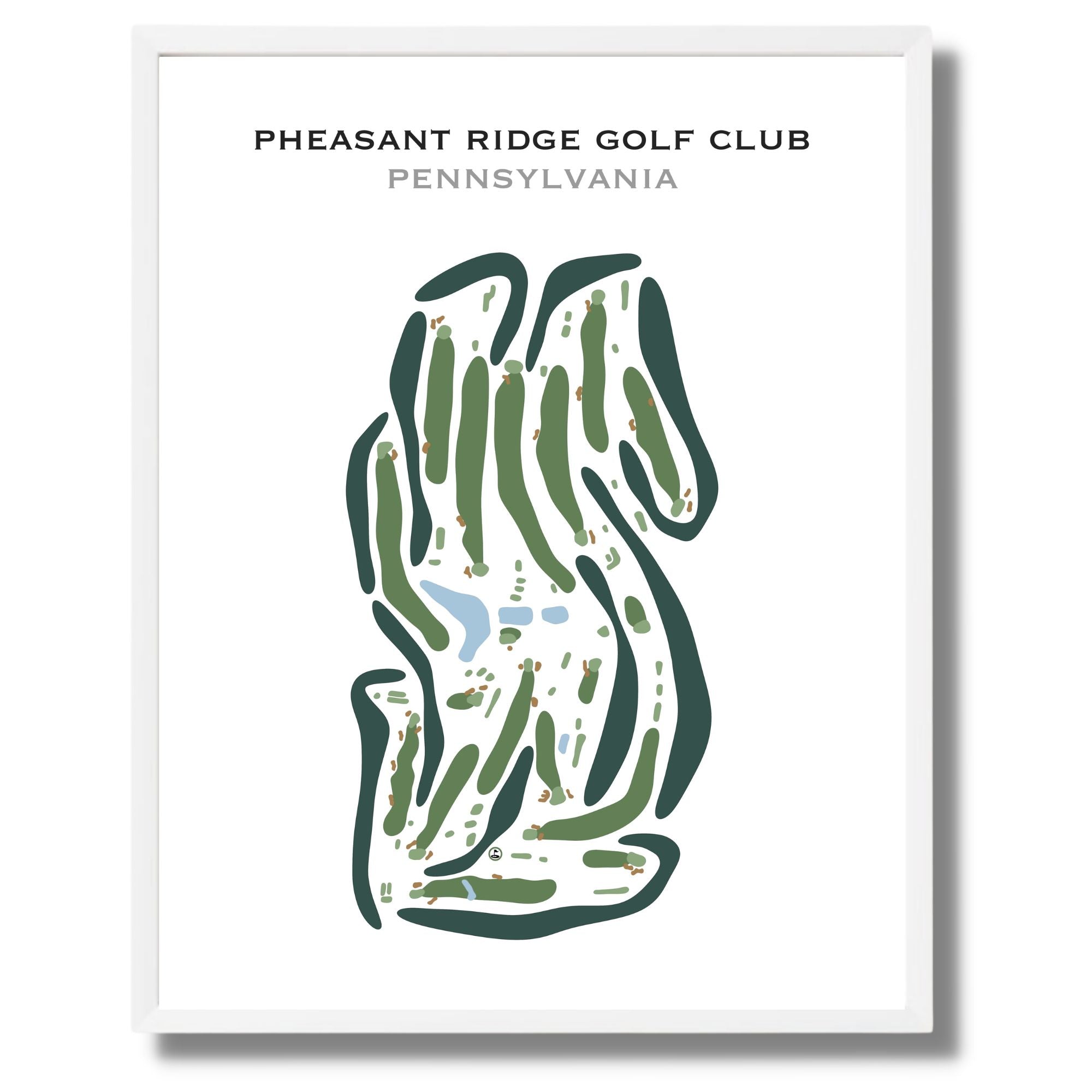 Pheasant Ridge Golf Club, Pennsylvania - Printed Golf Courses