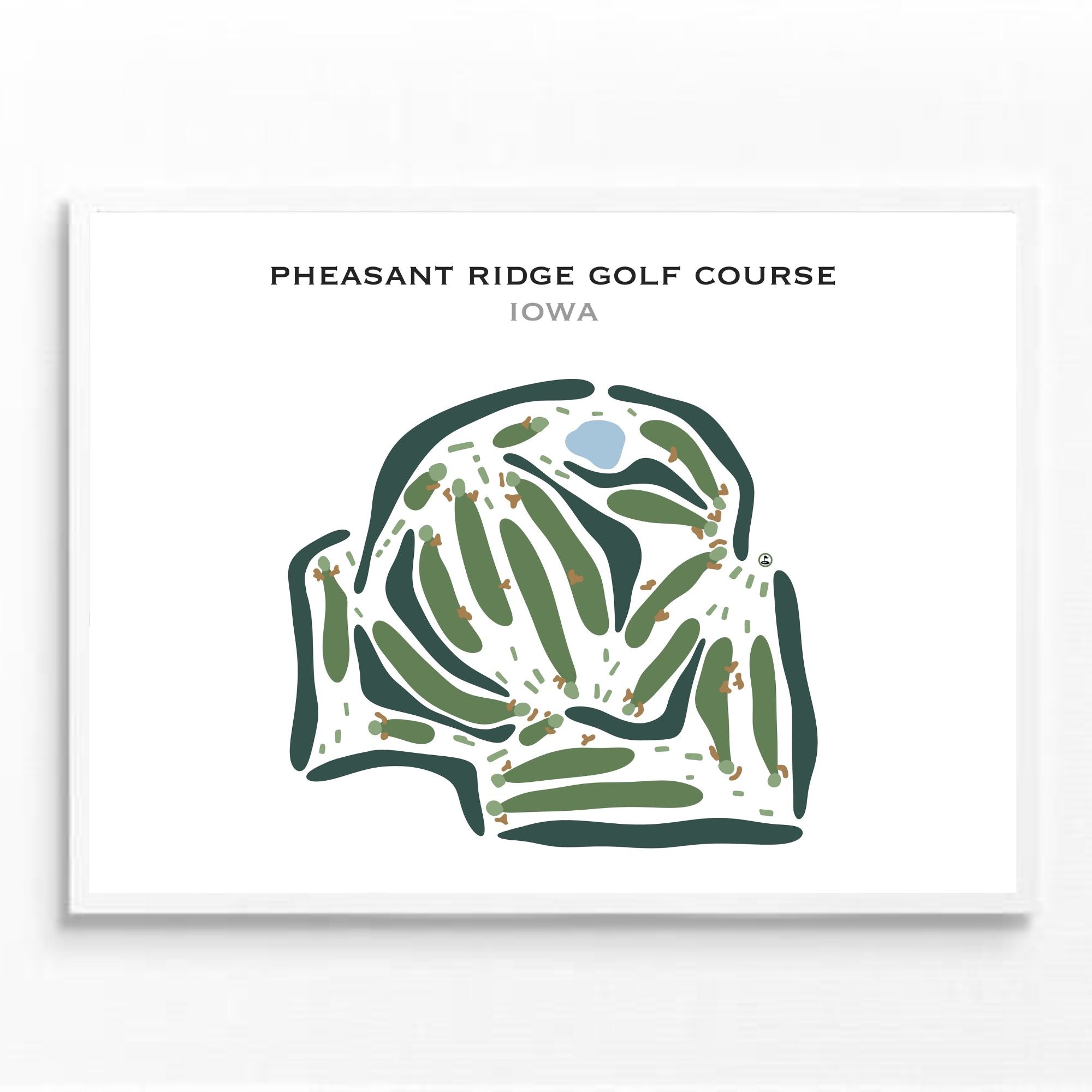 Pheasant Ridge Golf Course, Iowa - Printed Golf Courses