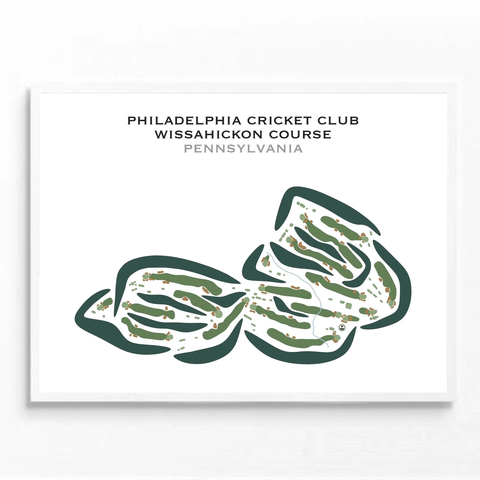 Philadelphia Cricket Club, Wissahickon Course, Pennsylvania - Printed Golf Course