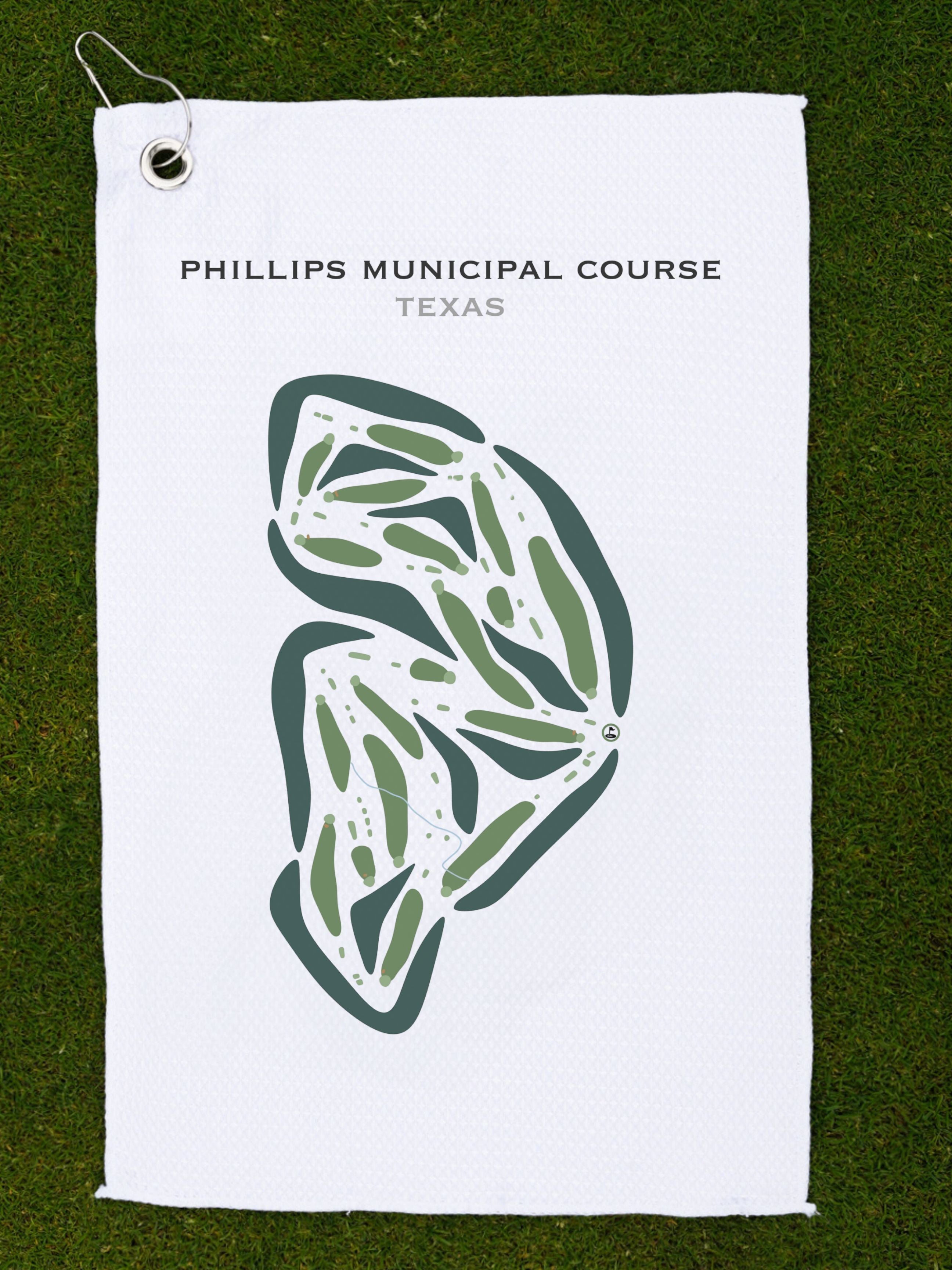 Phillips Municipal Course, Texas - Printed Golf Courses