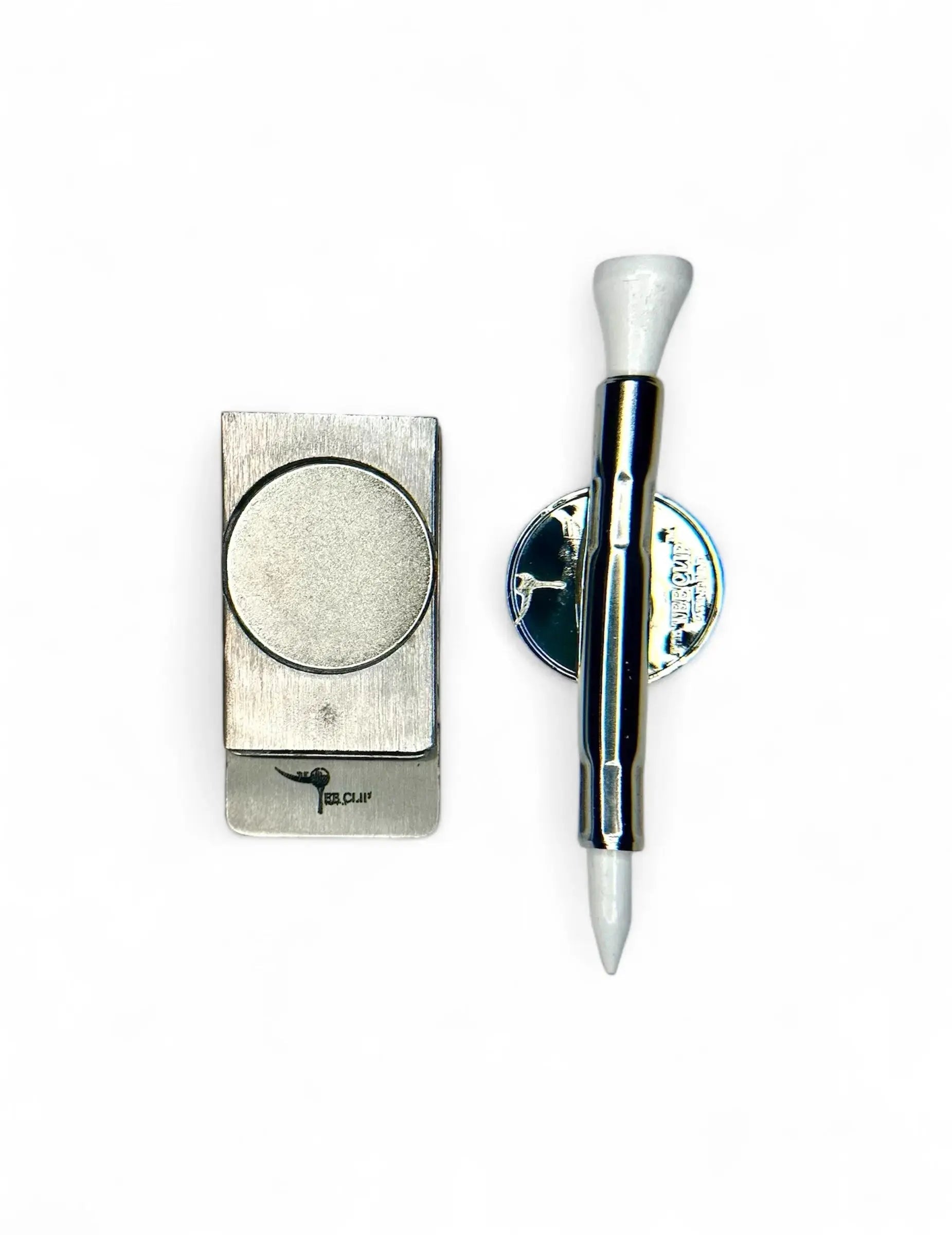 The Tee Clip® Hip Clip MINI™: USA Made | Magnetic Golf Tee Holder for Belt Or Waist | Holds The Tee Clip® MINI™ | Single Barrel for 1 Tees, Ball Marker, Putting Alignment Tool, Divot Fixer