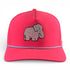 Frosted Elephant Golf Hat | Snapback Cap | Built-in Magnetic Ball Marker Holder + Marker Included | Adjustable | Elephant Cookie Pink