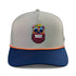 Tiki Bear Golf Hat | Snapback Cap | Built-in Magnetic Ball Marker Holder + Marker Included | Adjustable Multicolor