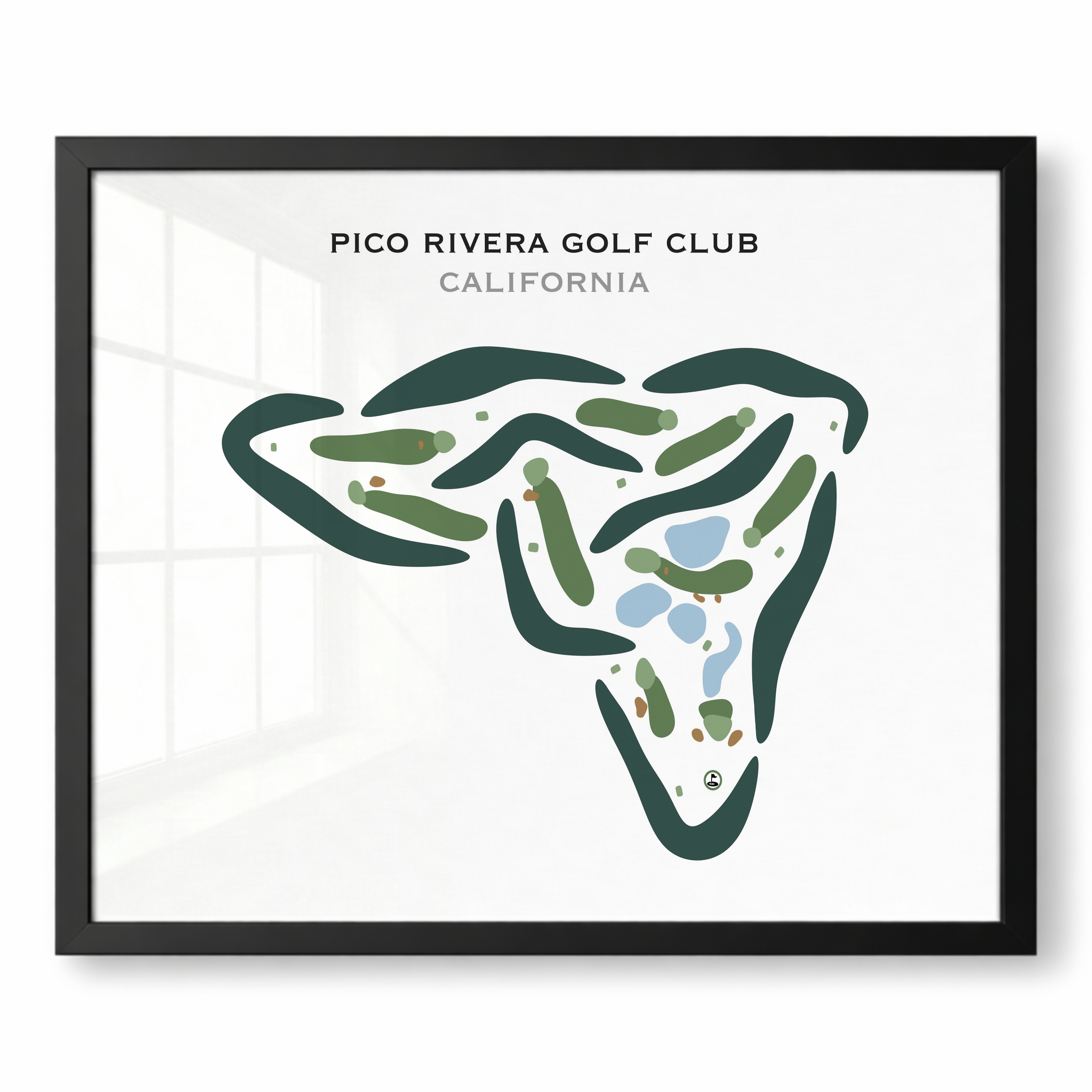 Pico Rivera Golf Club, California - Printed Golf Courses