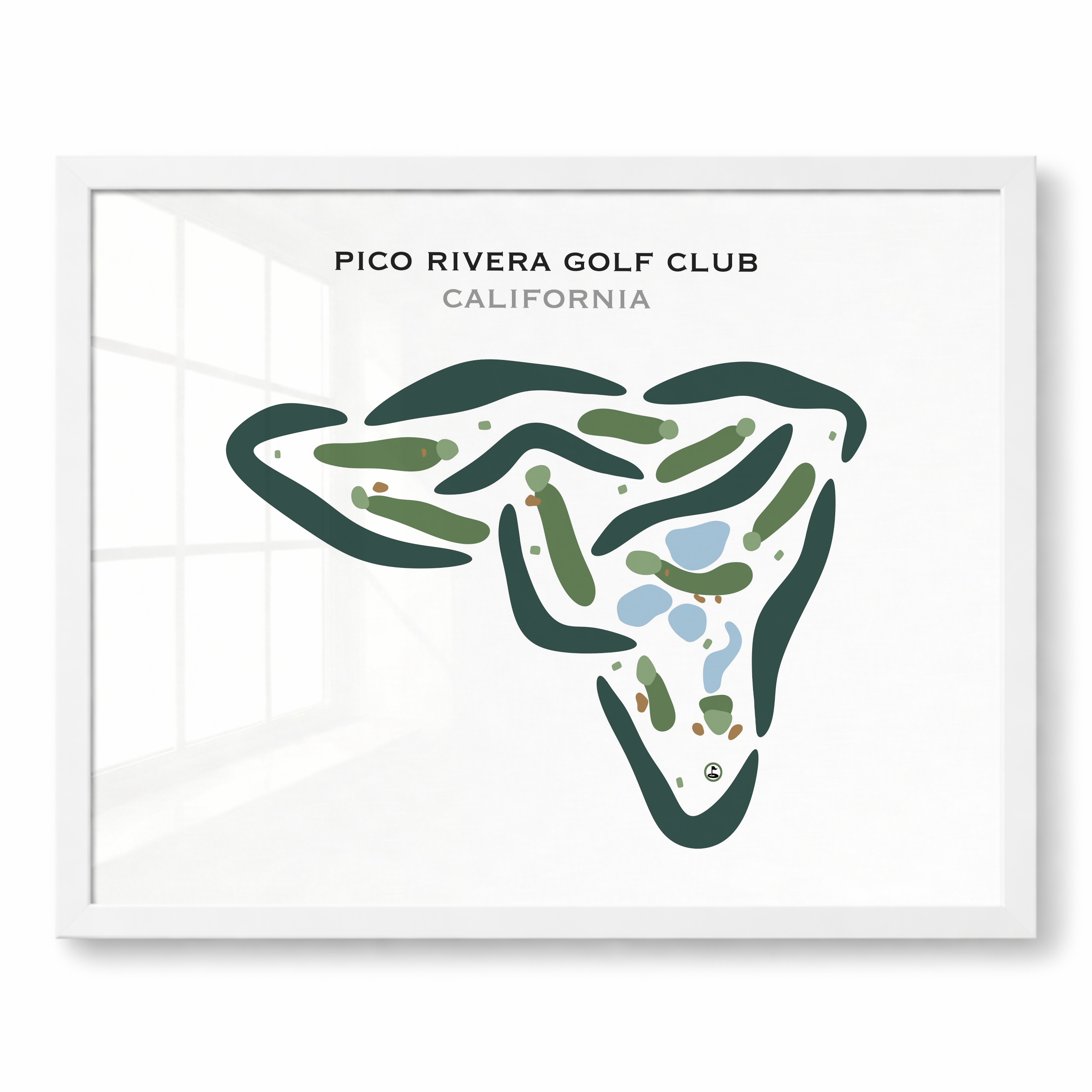 Pico Rivera Golf Club, California - Printed Golf Courses