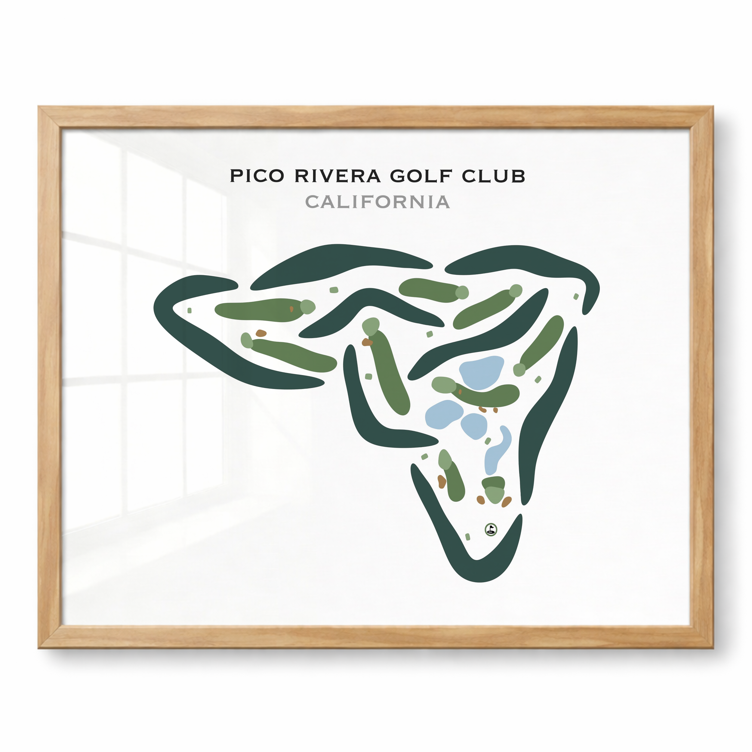 Pico Rivera Golf Club, California - Printed Golf Courses