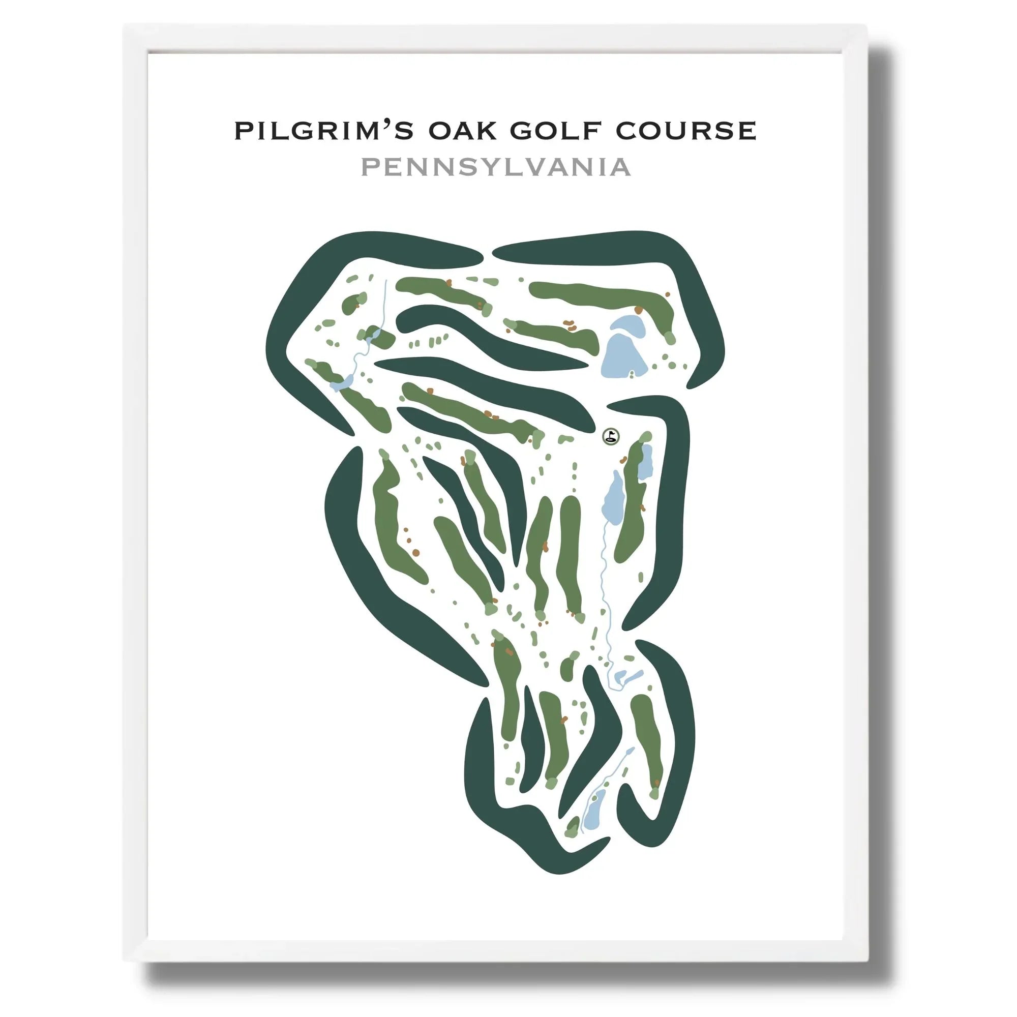 Pilgrim's Oak Golf Course, Pennsylvania - Printed Golf Courses