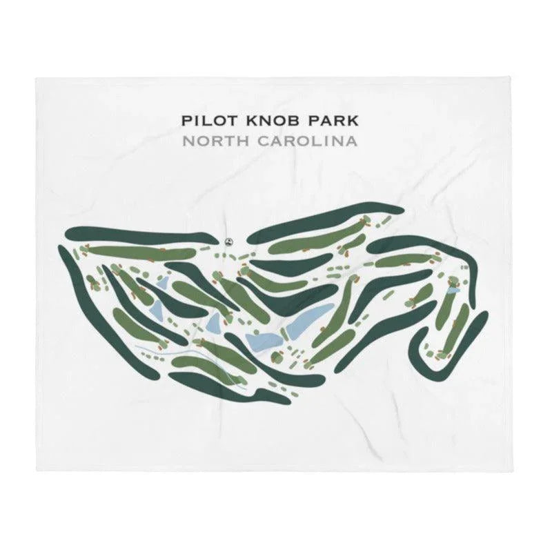 Pilot Knob Park, North Carolina - Printed Golf Course