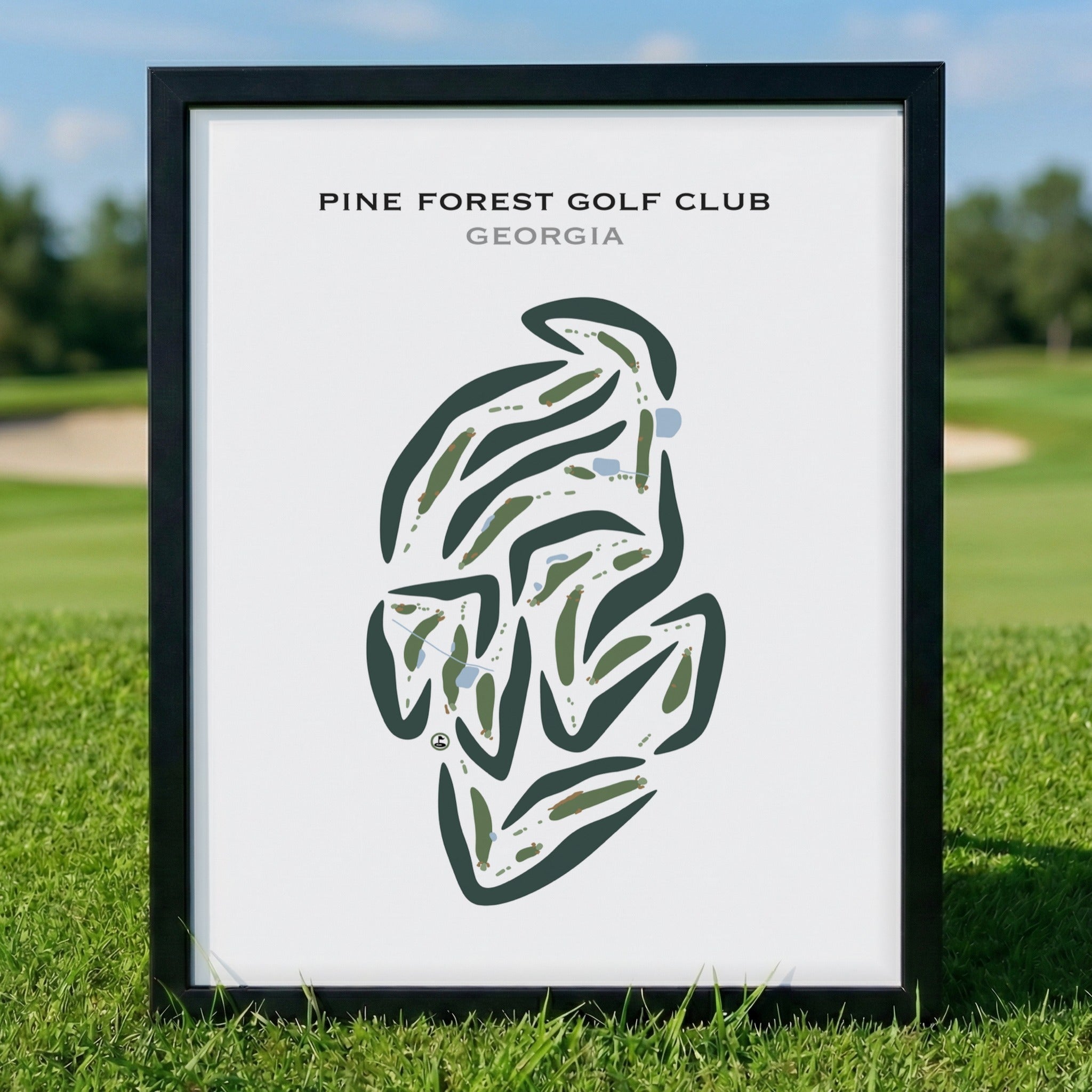 Pinetree Country Club, Georgia - Printed Golf Course