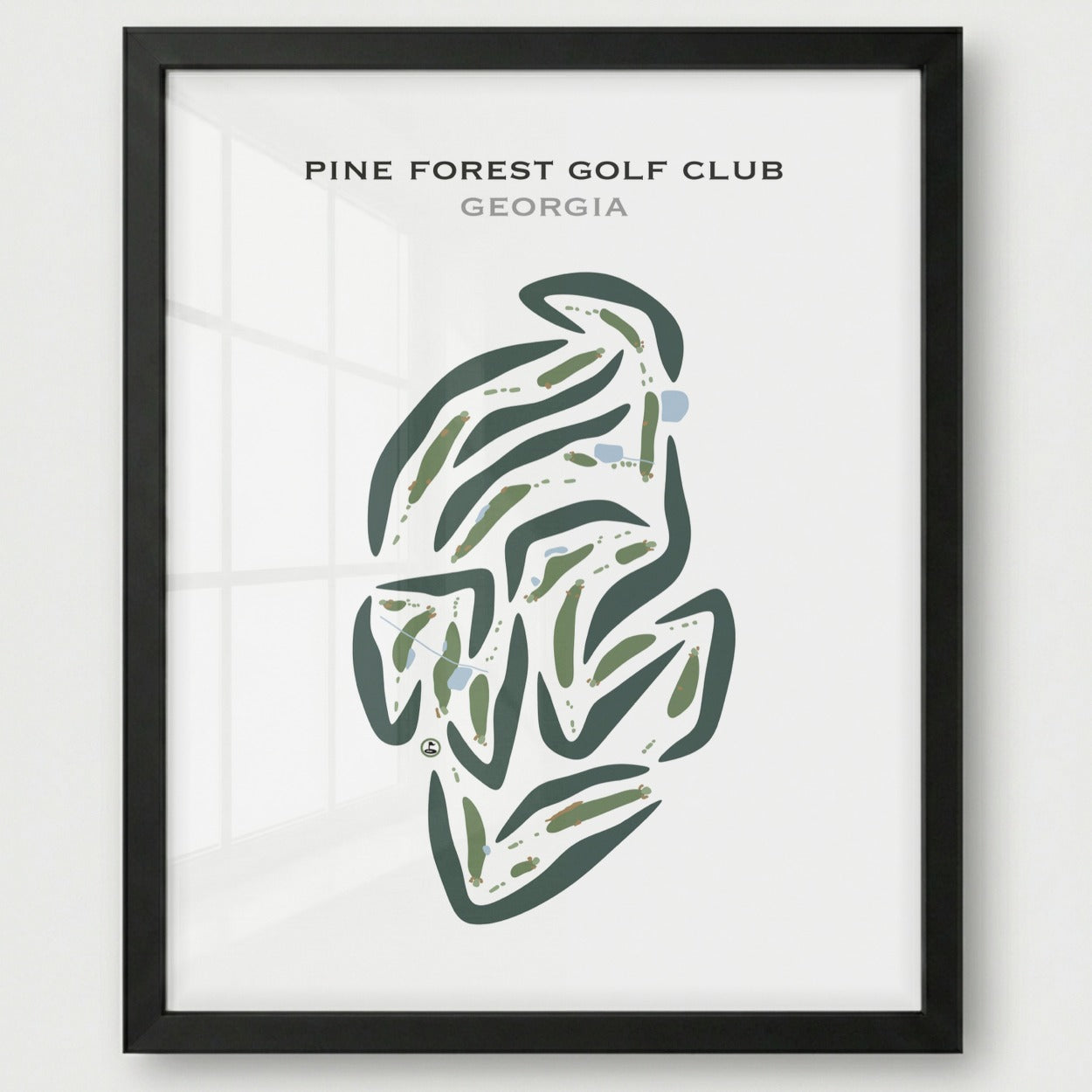 Pinetree Country Club, Georgia - Printed Golf Course