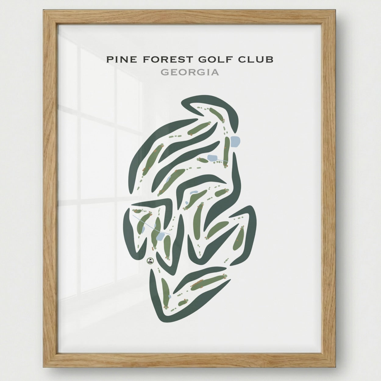 Pinetree Country Club, Georgia - Printed Golf Course