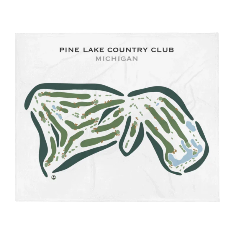 Pine Lake Country Club, Michigan - Printed Golf Course