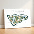 Pine Valley Golf Club, New Jersey (Landscape) - Printed Golf Courses