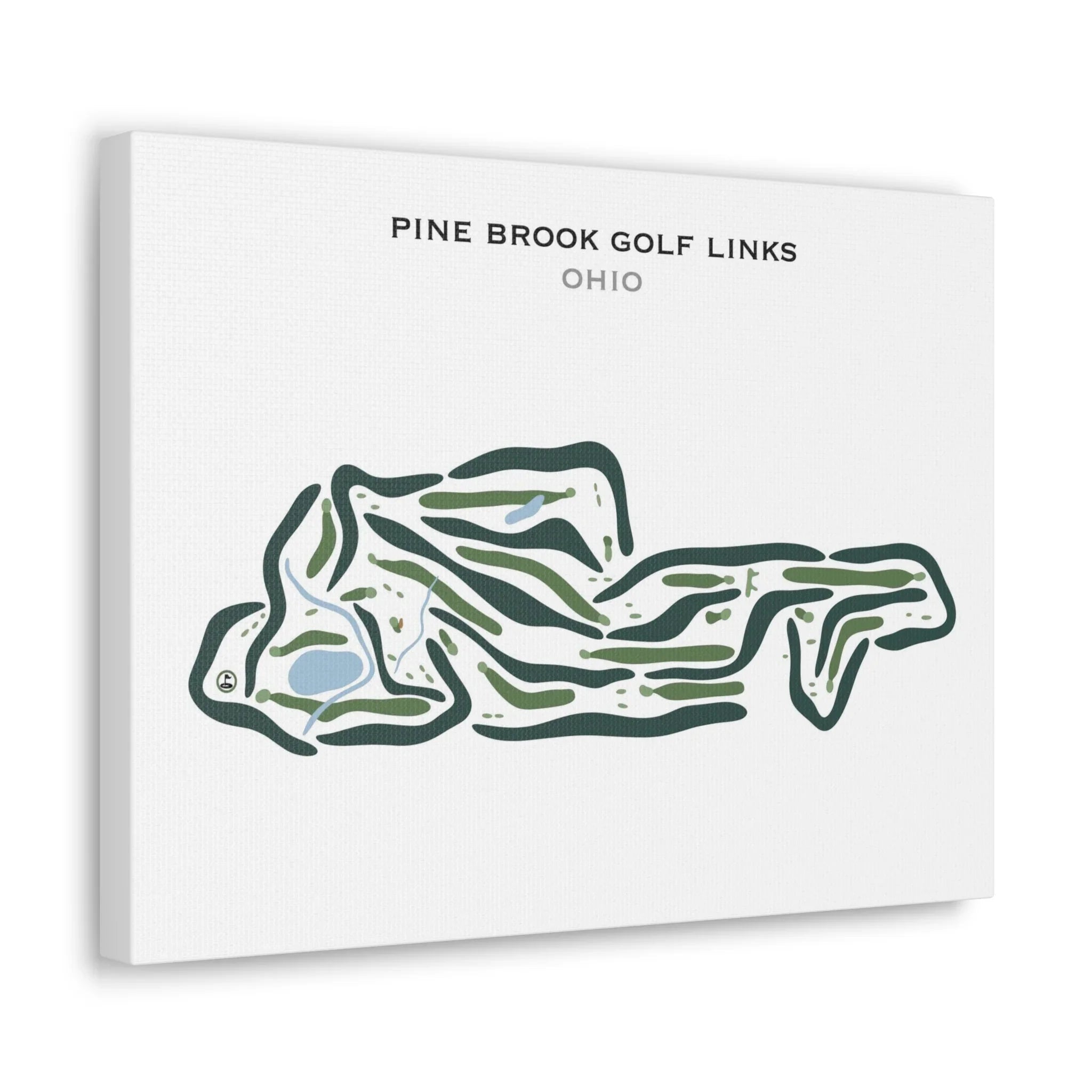Pine Brook Golf Links, Ohio - Printed Golf Courses