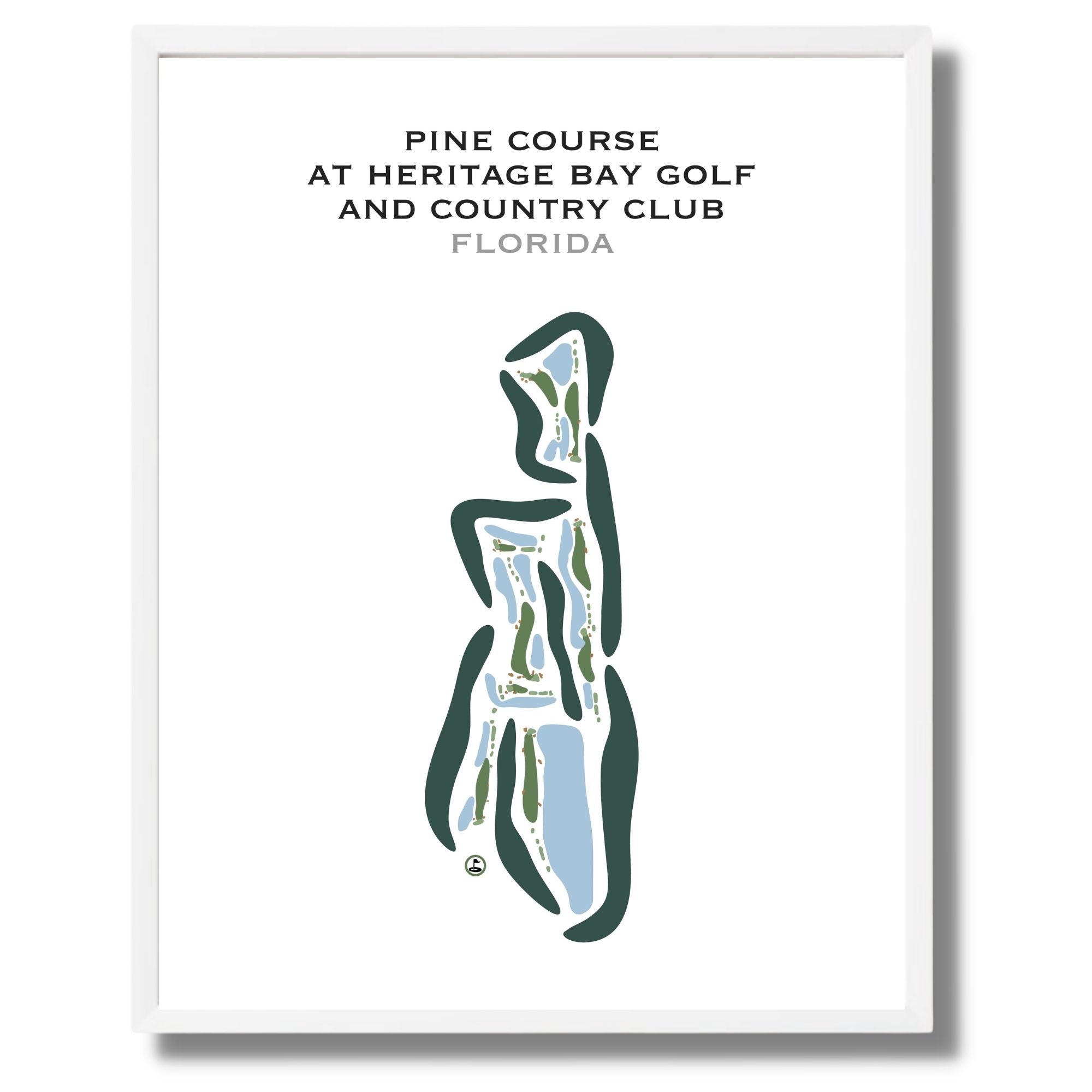 Pine Course at Heritage Bay Golf and Country Club, Florida - Printed Golf Courses