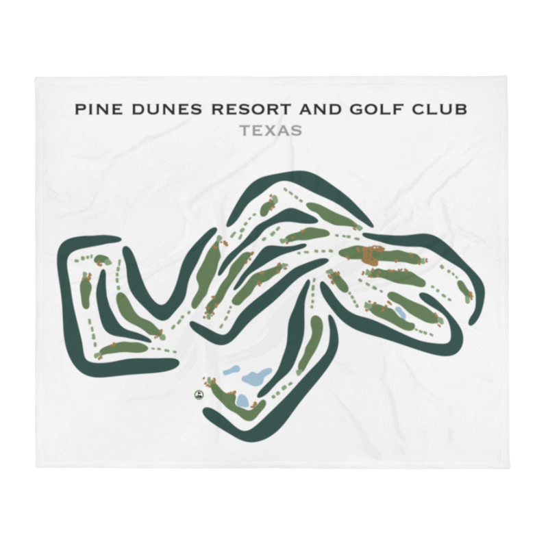 Pine Dunes Resort & Golf Club, Texas - Printed Golf Courses