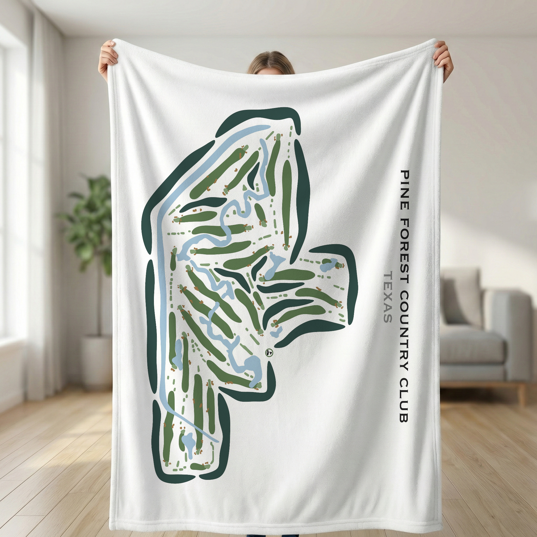 Pine Forest Country Club, Texas - Printed Golf Courses
