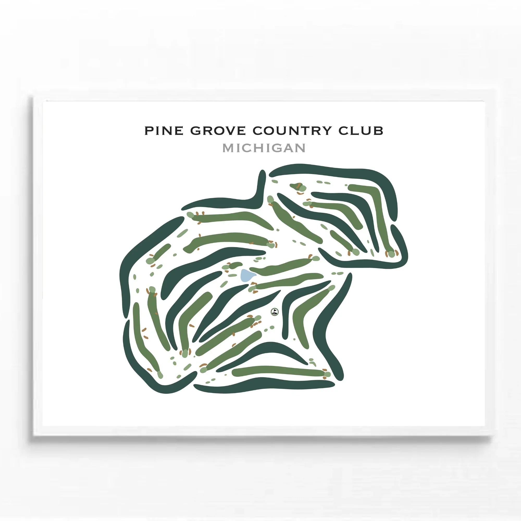 Pine Grove Country Club, Michigan - Printed Golf Courses
