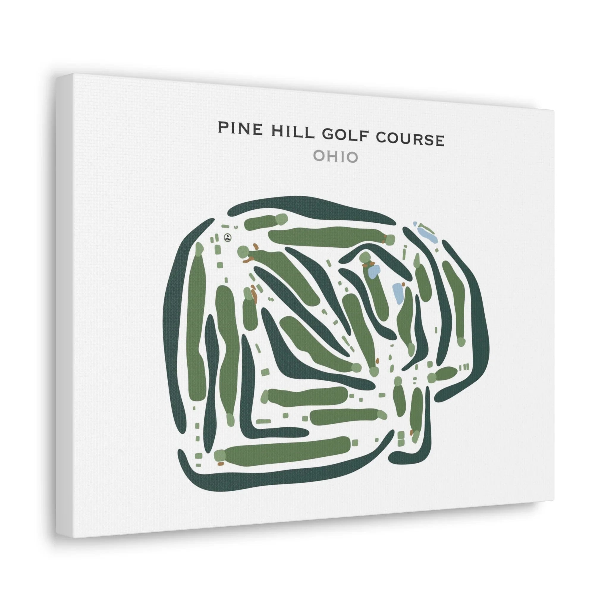 Pine Hill Golf Course, Ohio - Printed Golf Courses