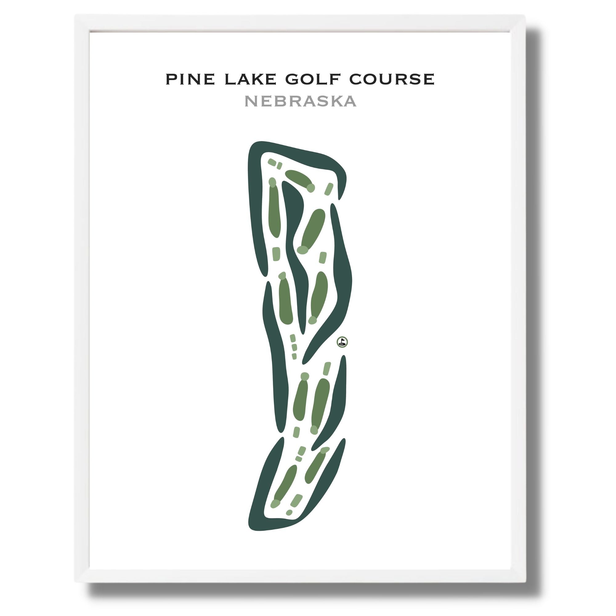 Pine Lake Golf Course, Nebraska - Printed Golf Courses