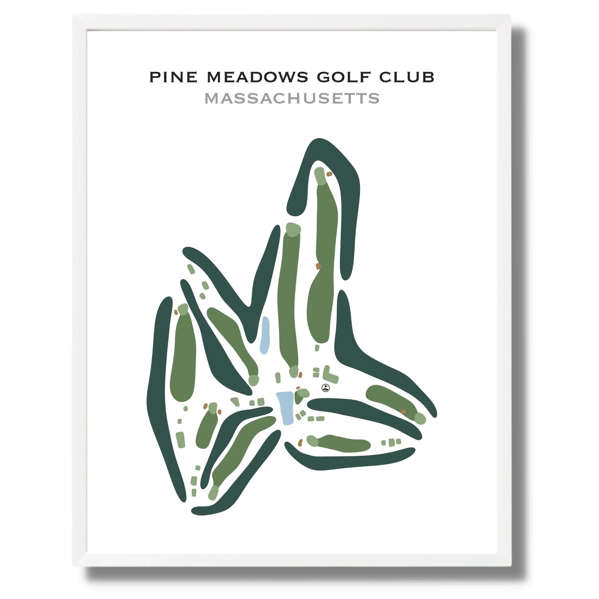 Pine Meadows Golf Club, Massachusetts - Printed Golf Courses