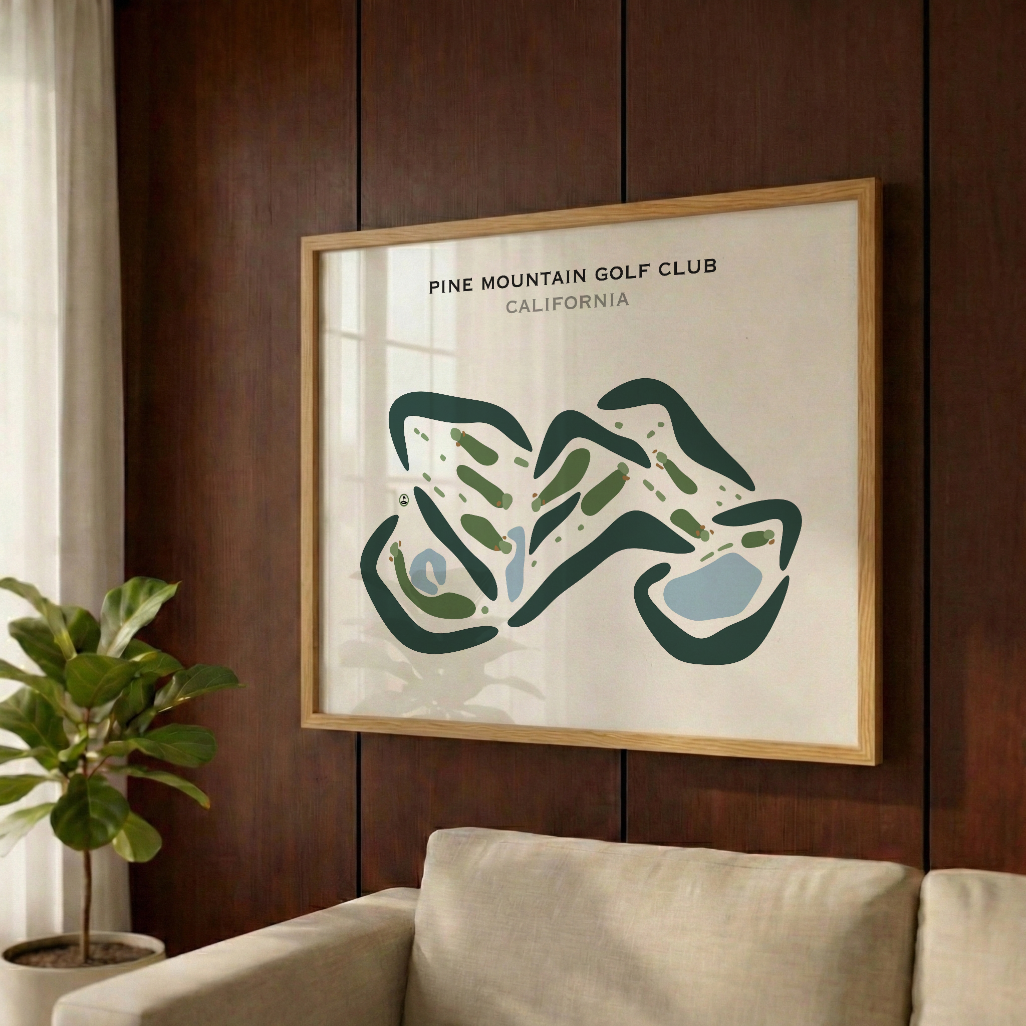 Pine Mountain Golf Club, California - Printed Golf Courses
