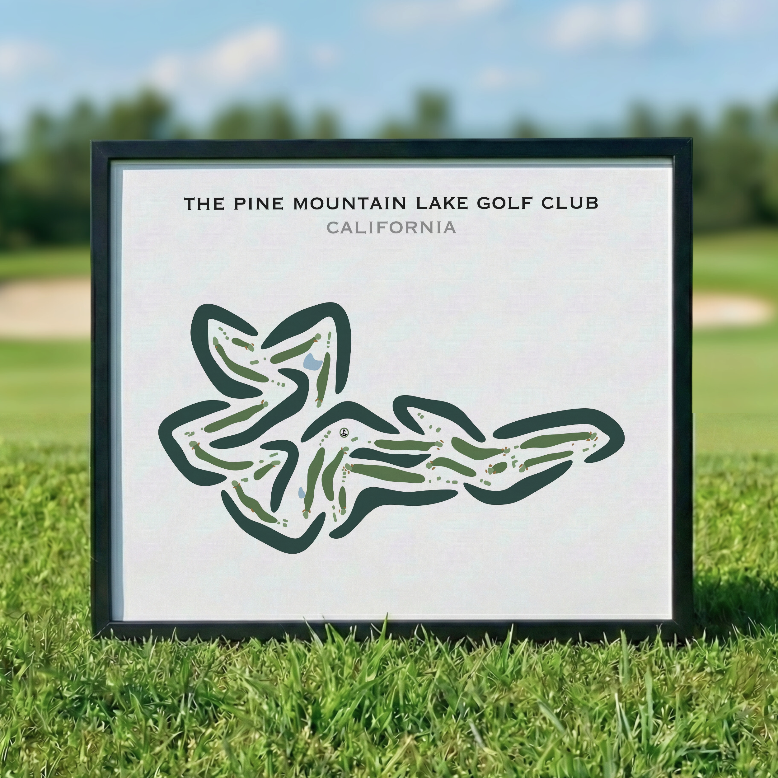 The Pine Mountain Lake Golf Club, California - Printed Golf Courses