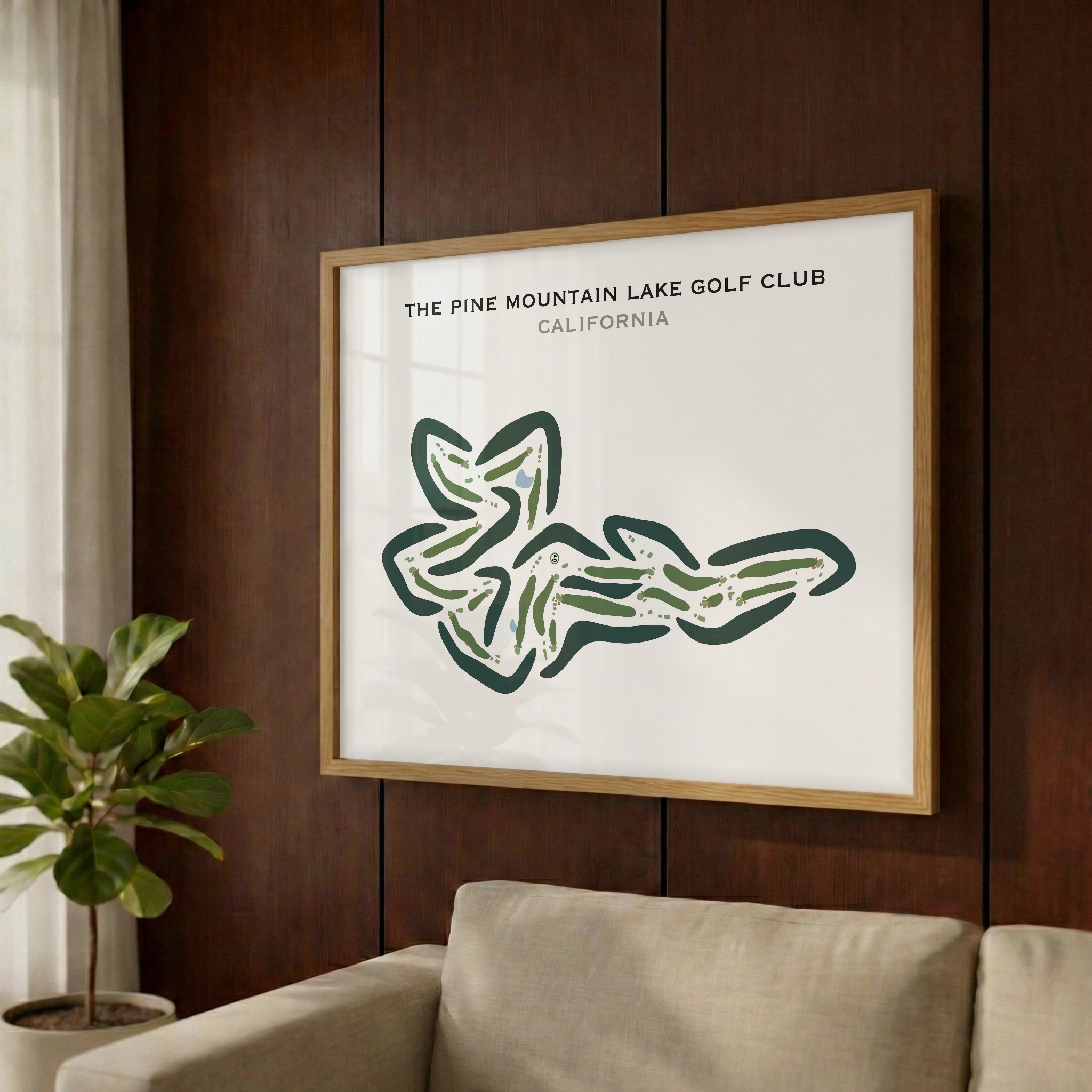 The Pine Mountain Lake Golf Club, California - Printed Golf Courses