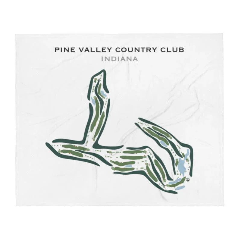 Pine Valley Country Club, Indiana - Printed Golf Courses