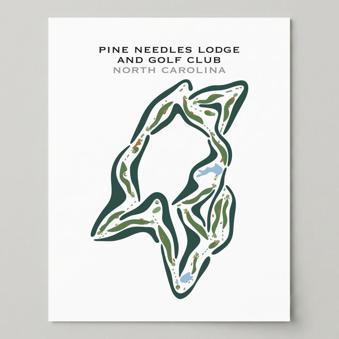Pine Needles Lodge & Golf Club, North Carolina - Printed Golf Courses