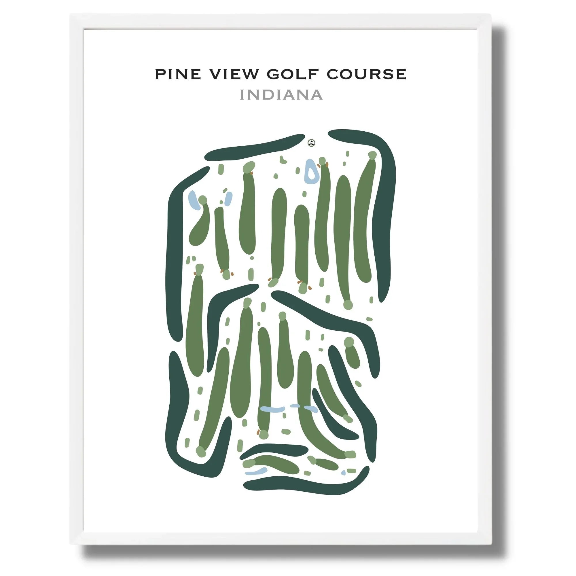 Pine View Country Club, Indiana - Printed Golf Courses