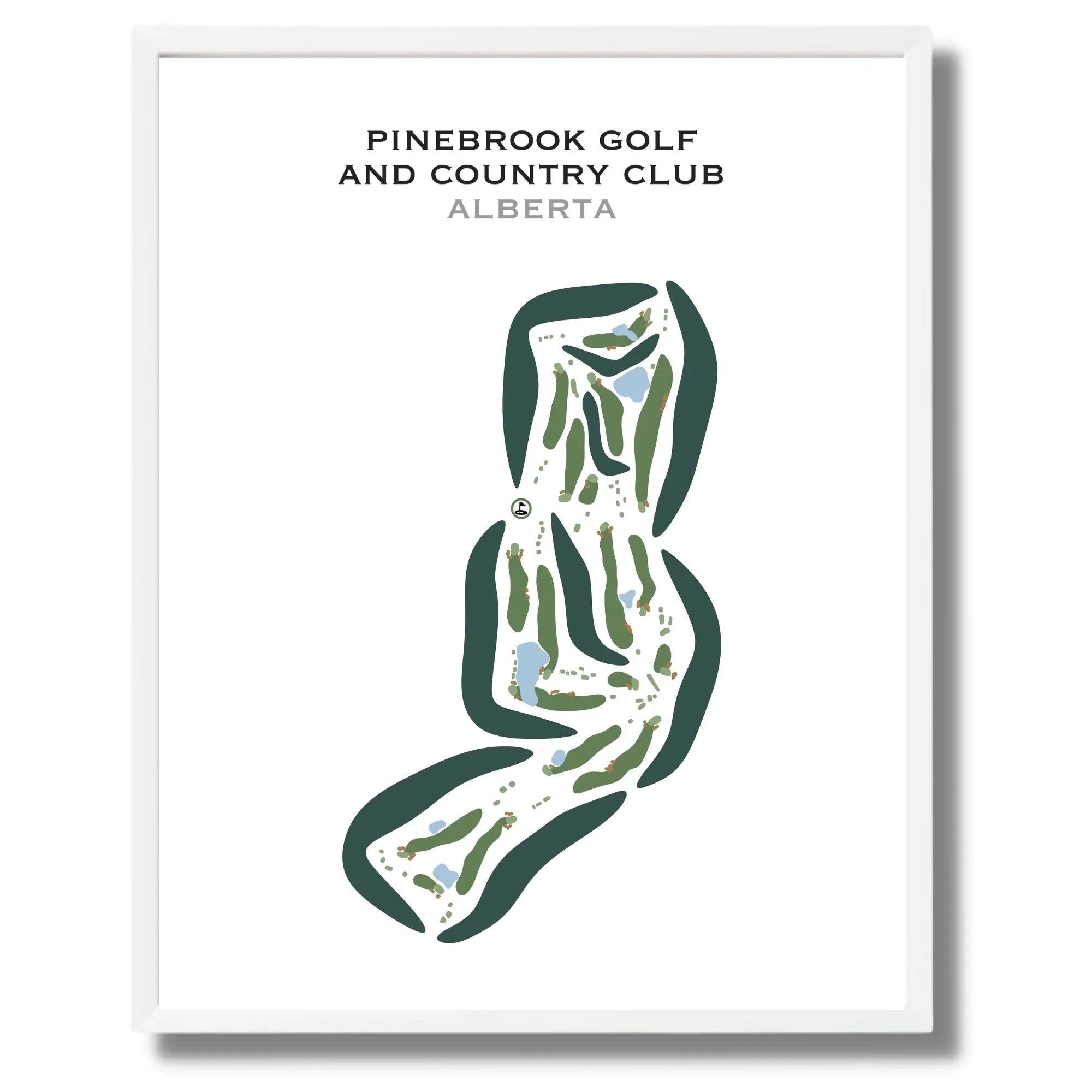 Pinebrook Golf & Country Club, Alberta, Canada - Printed Golf Courses