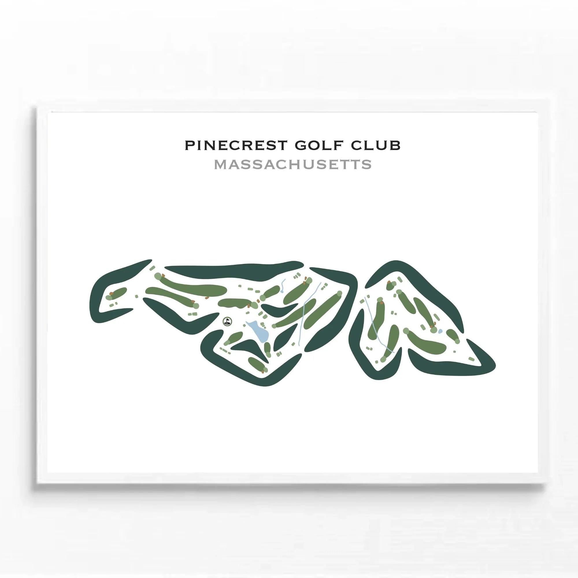 Pinecrest Golf Club, Massachusetts - Printed Golf Courses