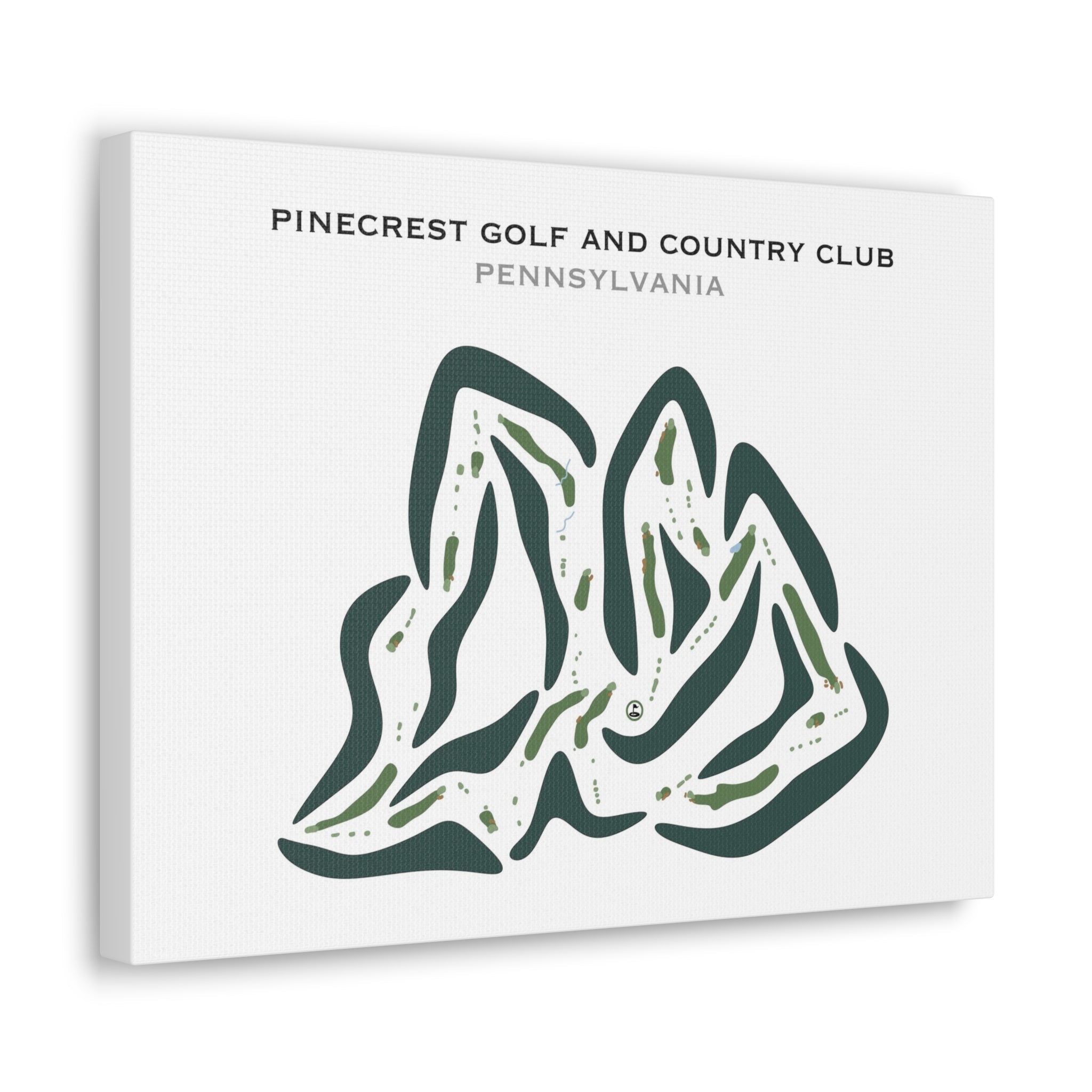 Pinecrest Lake Golf & Country Club, Pennsylvania - Printed Golf Courses