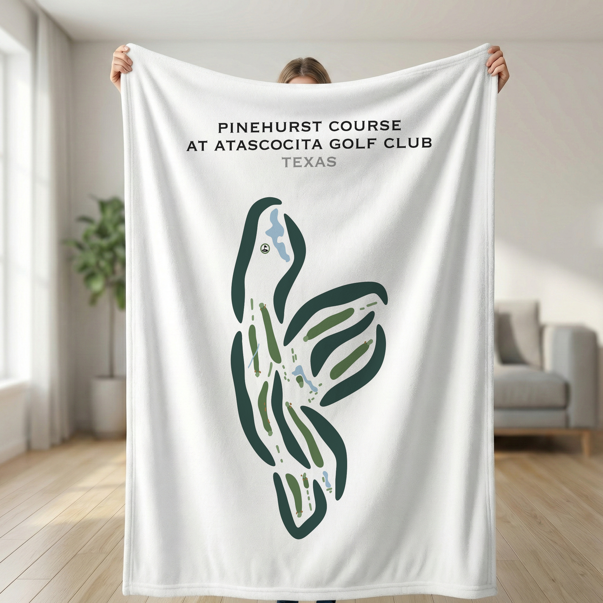 Pinehurst Course at Atascocita Golf Club, Texas - Printed Golf Courses