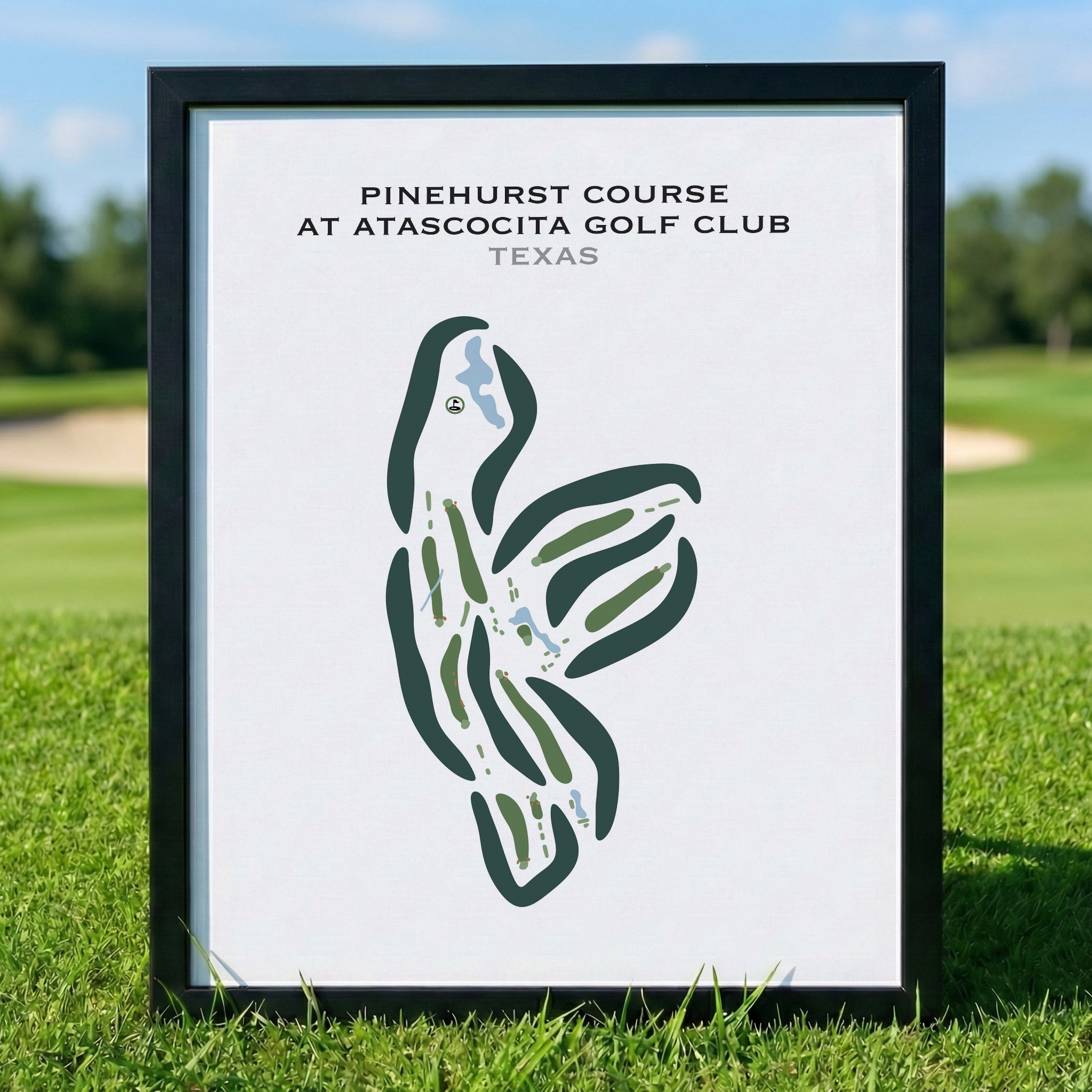 Pinehurst Course at Atascocita Golf Club, Texas - Printed Golf Courses