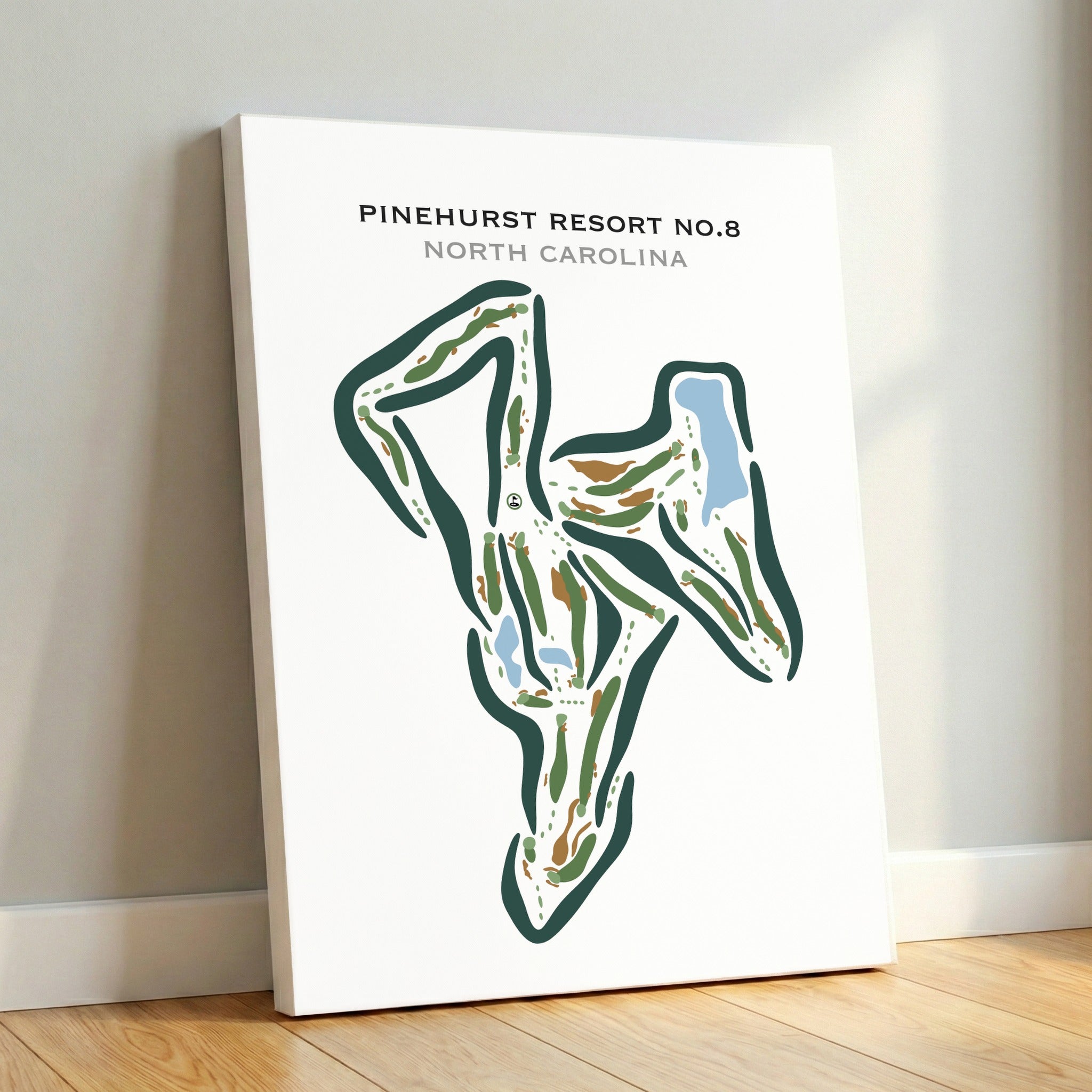 Pinehurst Resort #8, North Carolina - Printed Golf Courses