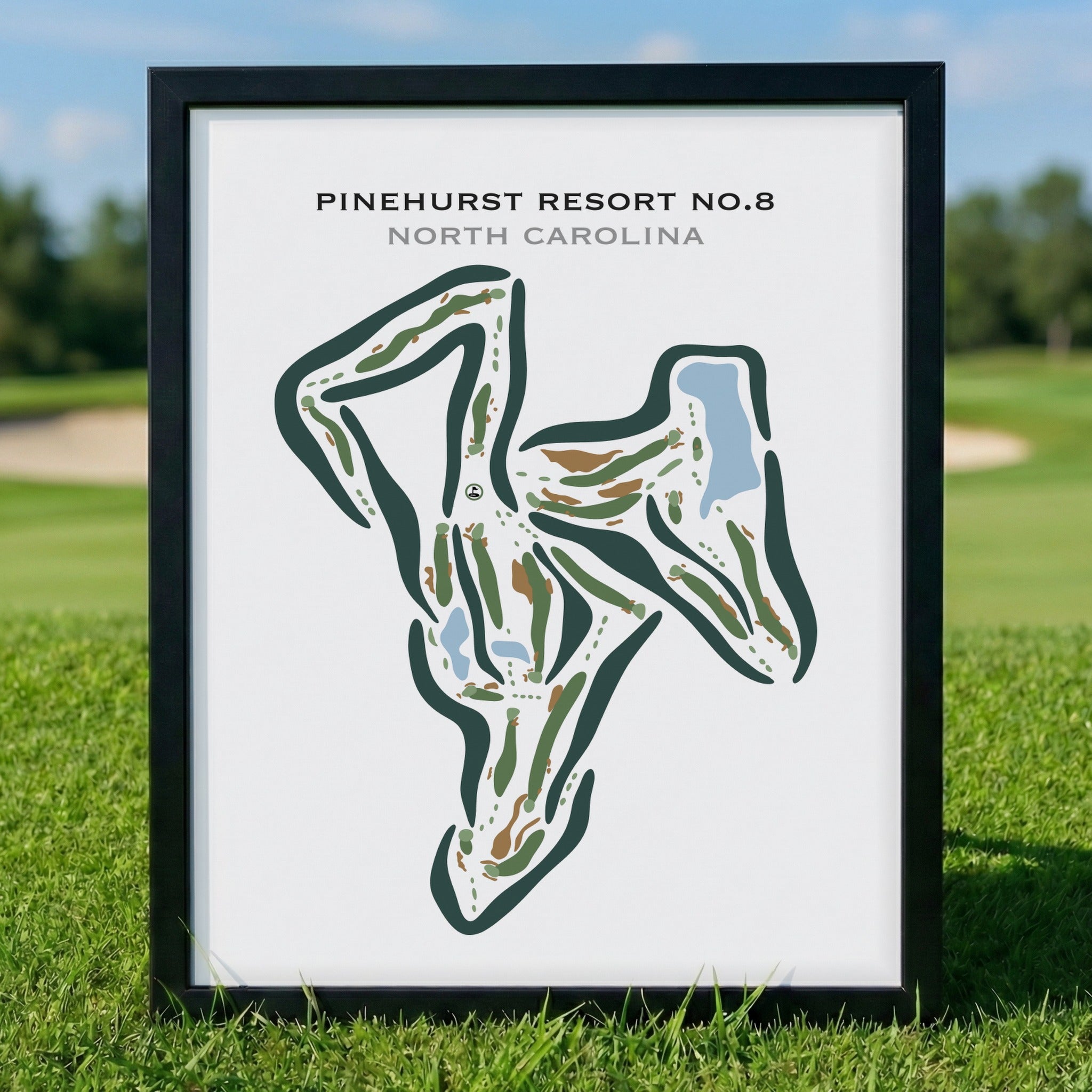 Pinehurst Resort #8, North Carolina - Printed Golf Courses