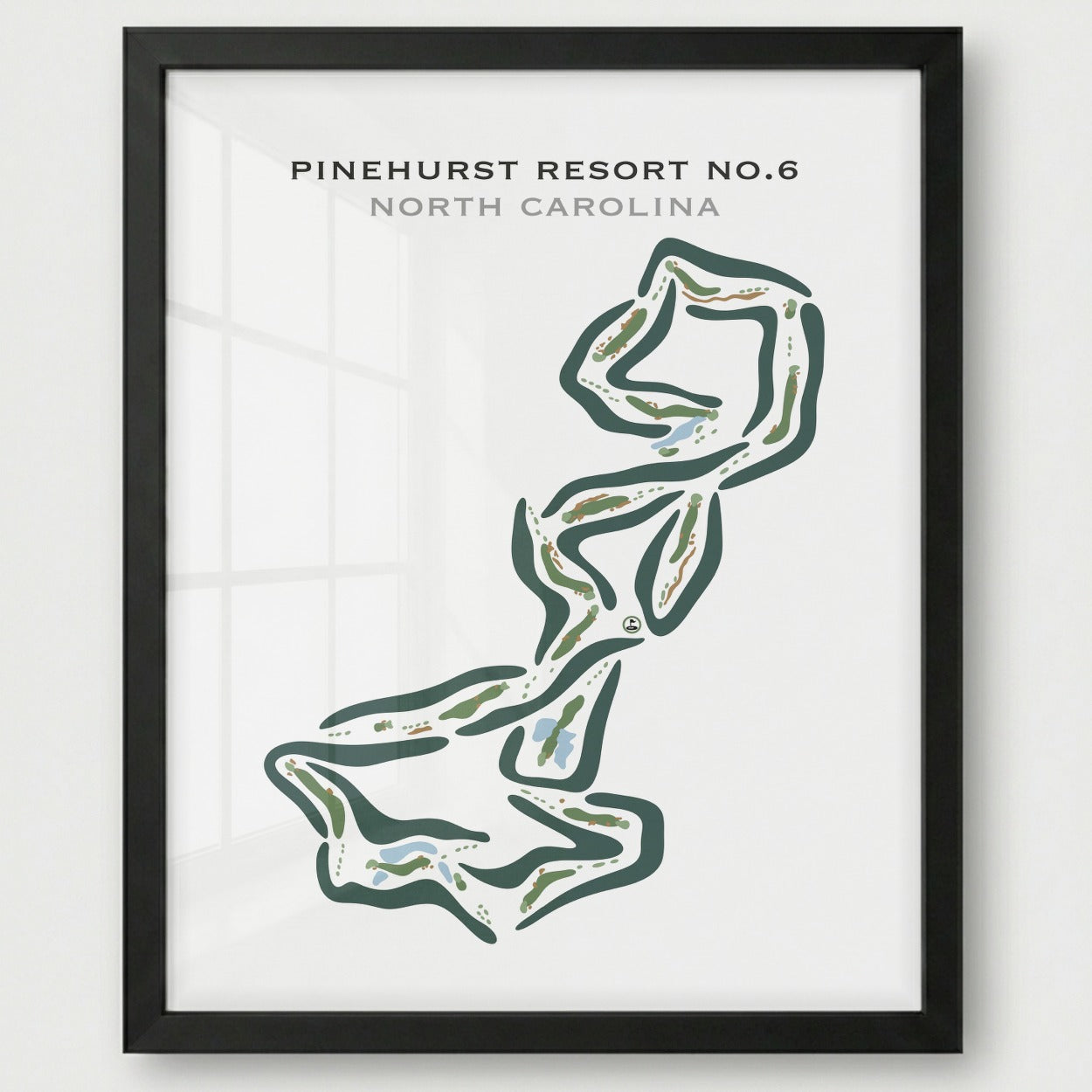 Pinehurst Resort #6, North Carolina - Printed Golf Courses