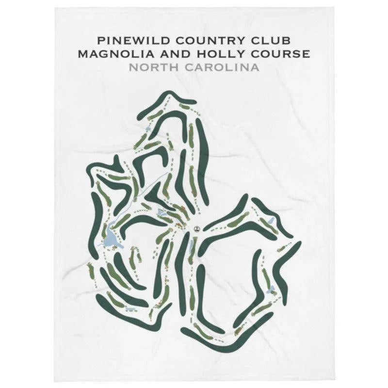 Pinewild Country Club, Magnolia & Holly Courses, North Carolina - Printed Golf Course