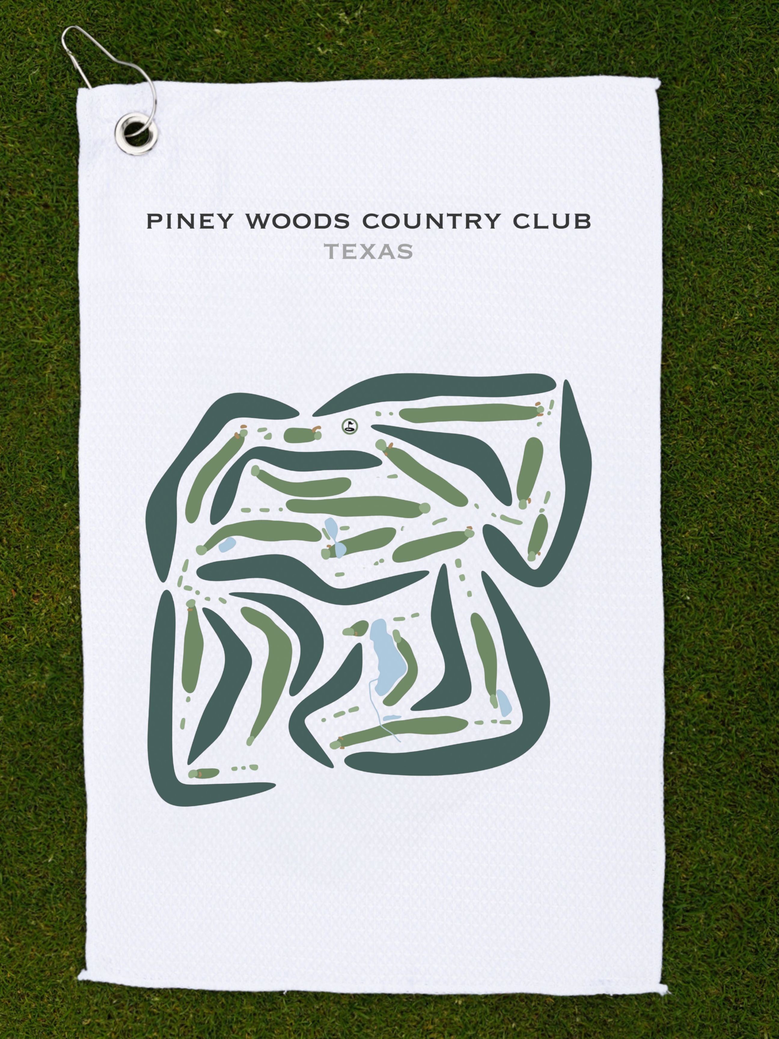 Piney Woods Country Club, Texas - Printed Golf Courses
