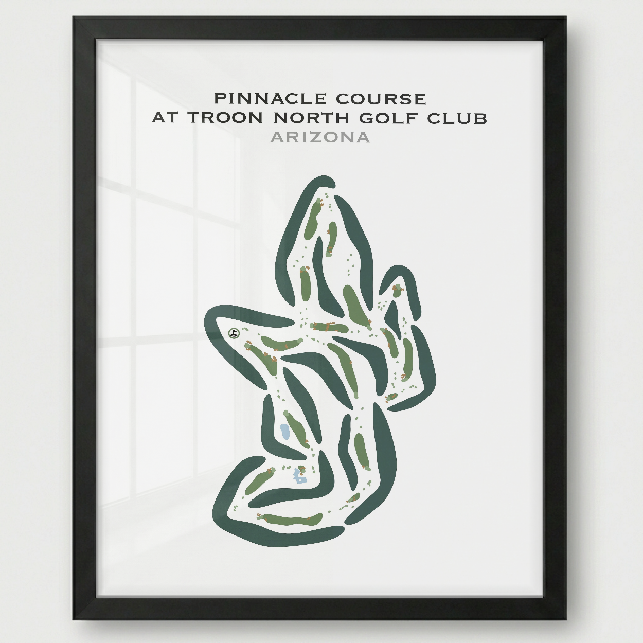 Pinnacle Course at Troon North Golf Club, Arizona - Printed Golf Courses