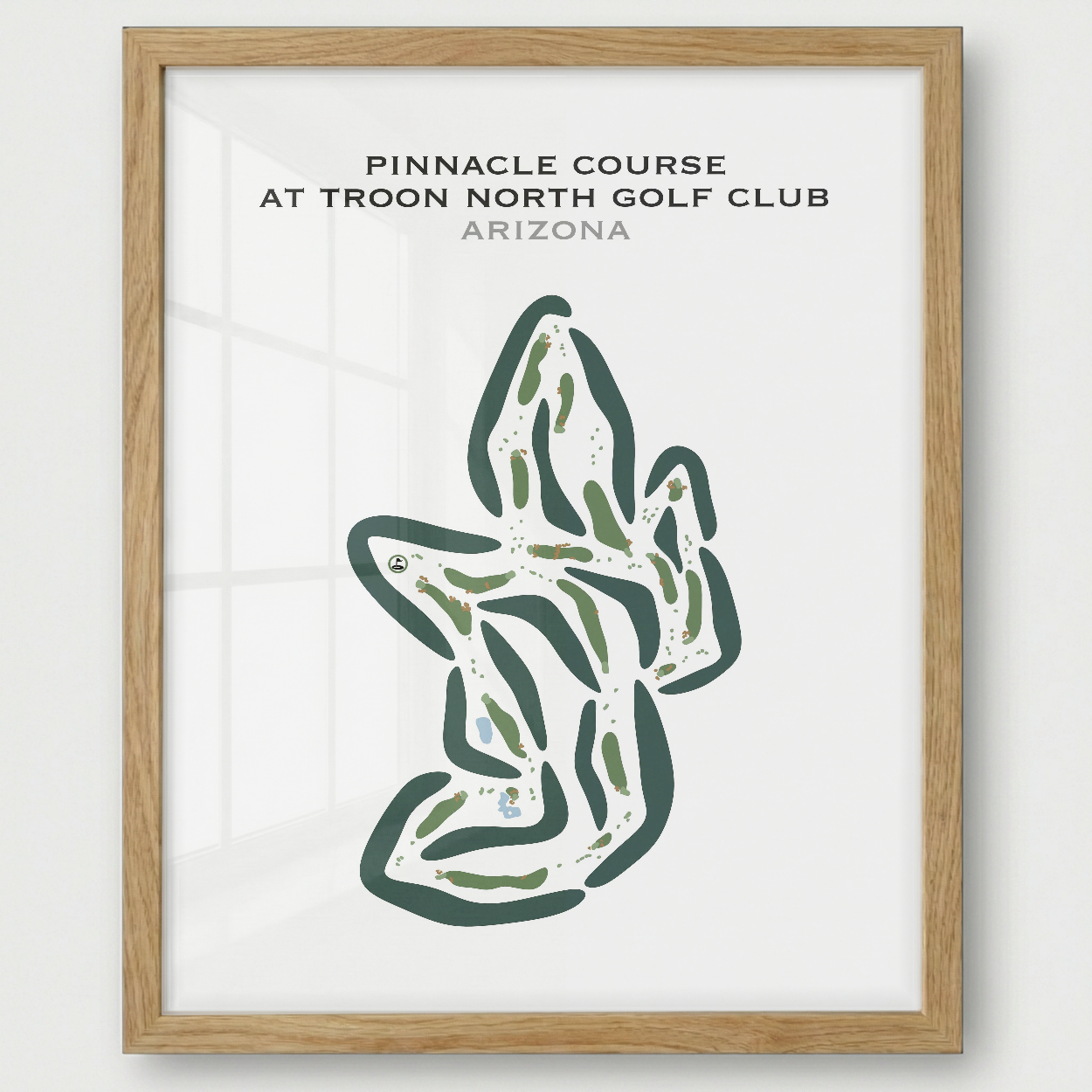 Pinnacle Course at Troon North Golf Club, Arizona - Printed Golf Courses