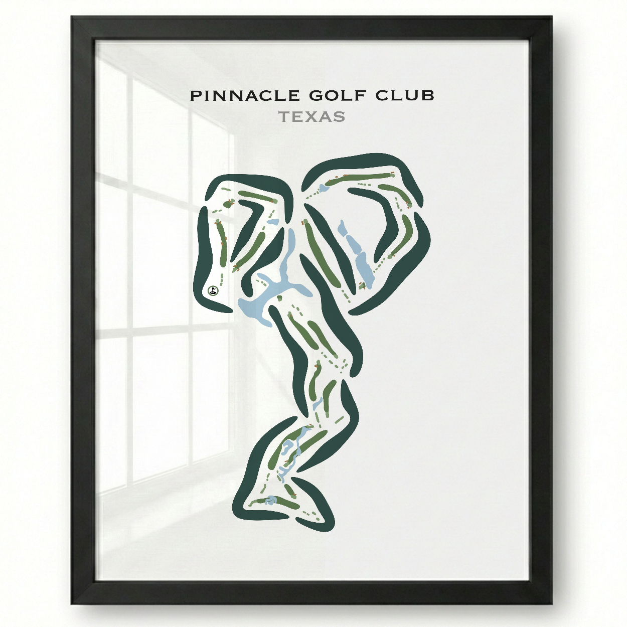 Pinnacle Golf Club, Texas - Printed Golf Course