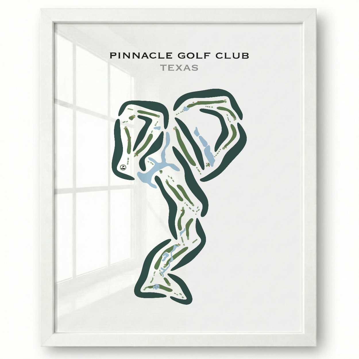 Pinnacle Golf Club, Texas - Printed Golf Course